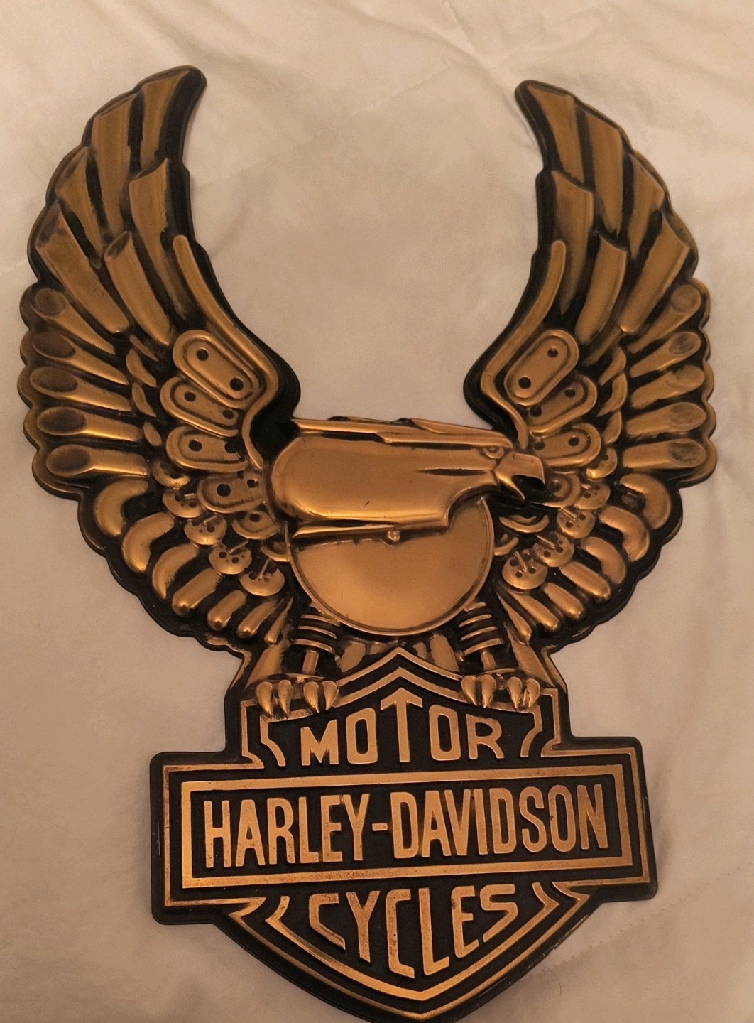Vintage Harley Davidson Embossed Plastic Sign 15 Vintage Harley Davidson Embossed Plastic Sign 15