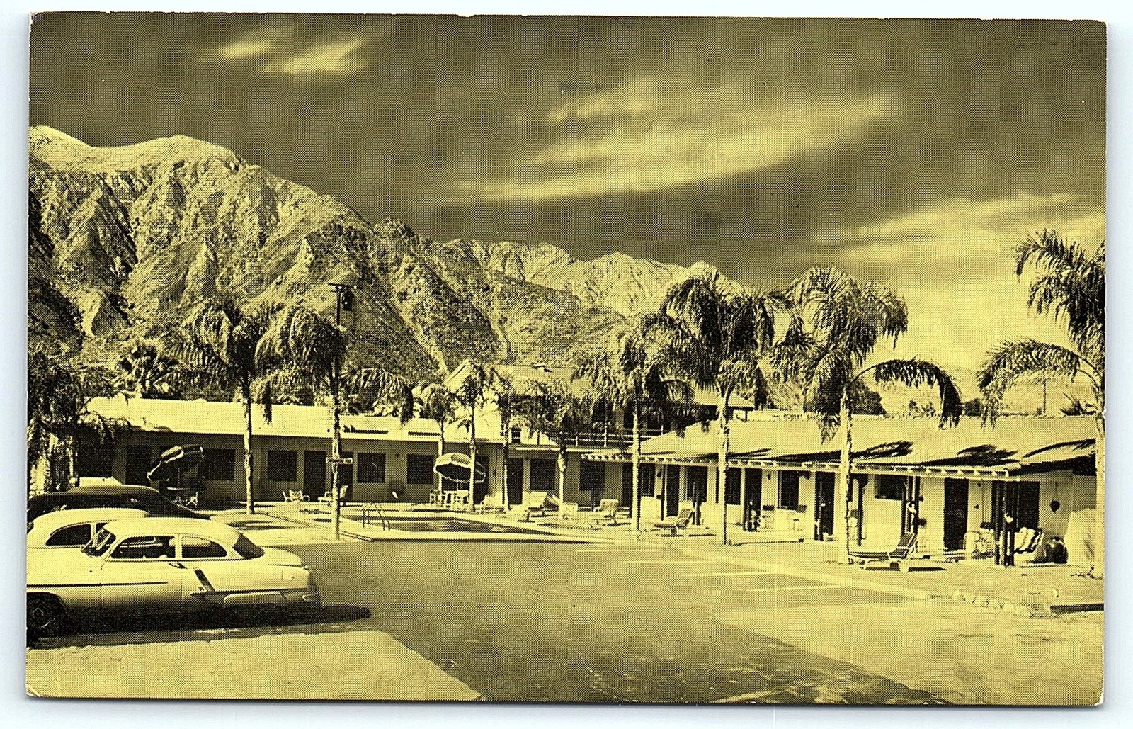 Vintage Postcard: Crawford's Apts, Palm Springs, CA