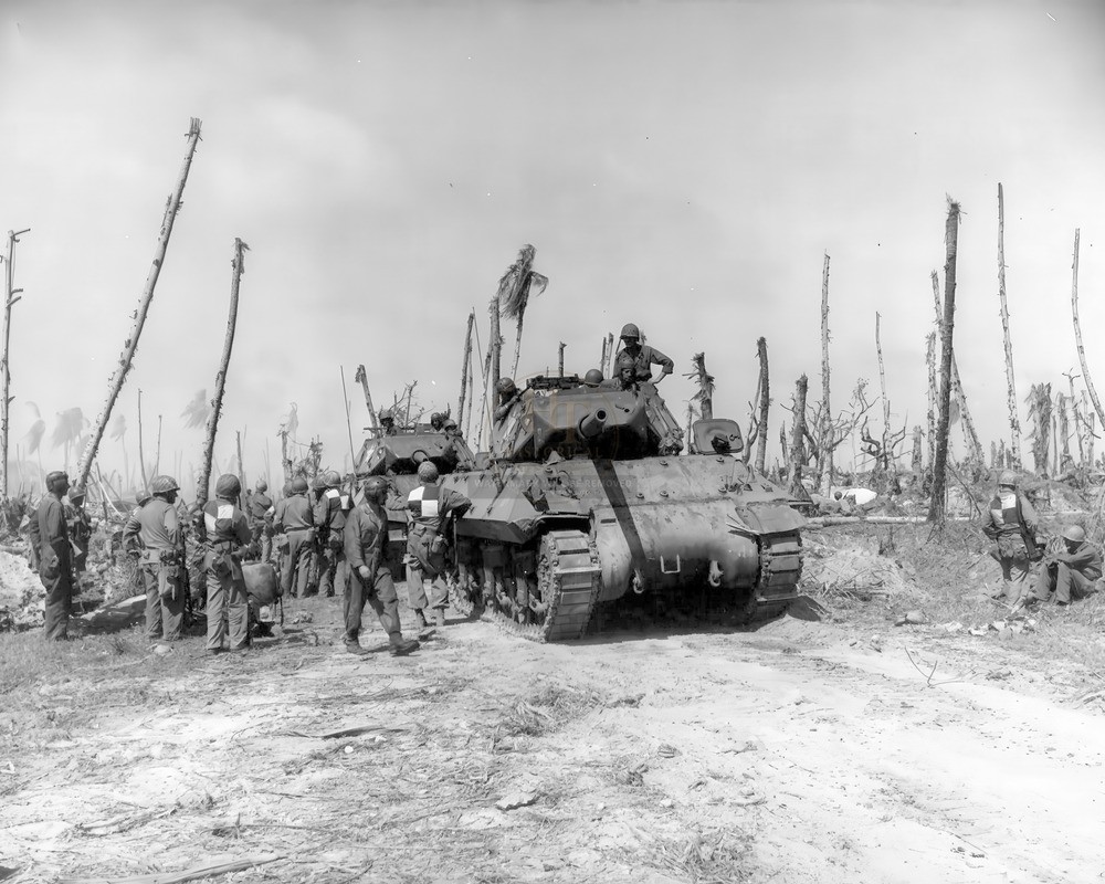 Kwajalein M10 Tank Destroyers WWII 8x10 Photo Print HT4136558