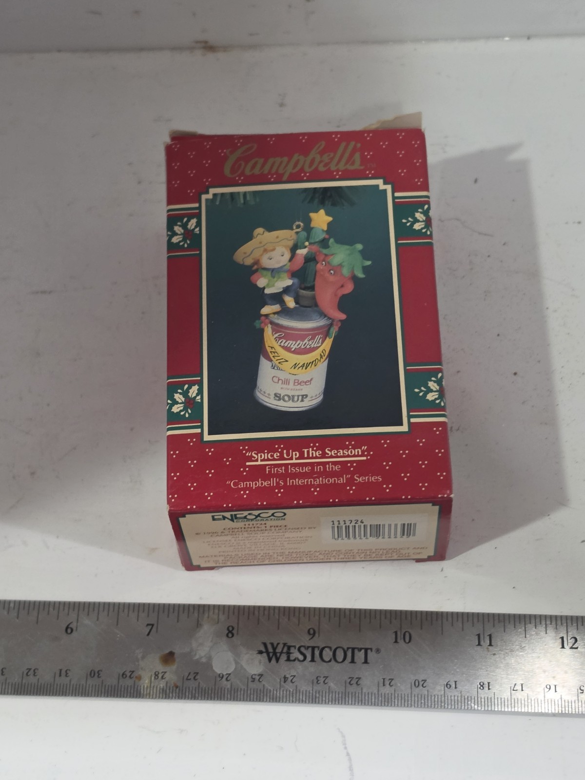 Vtg 1996 Enesco Treasury Campbells Ornament Spice Up The Season 111724 Boxed