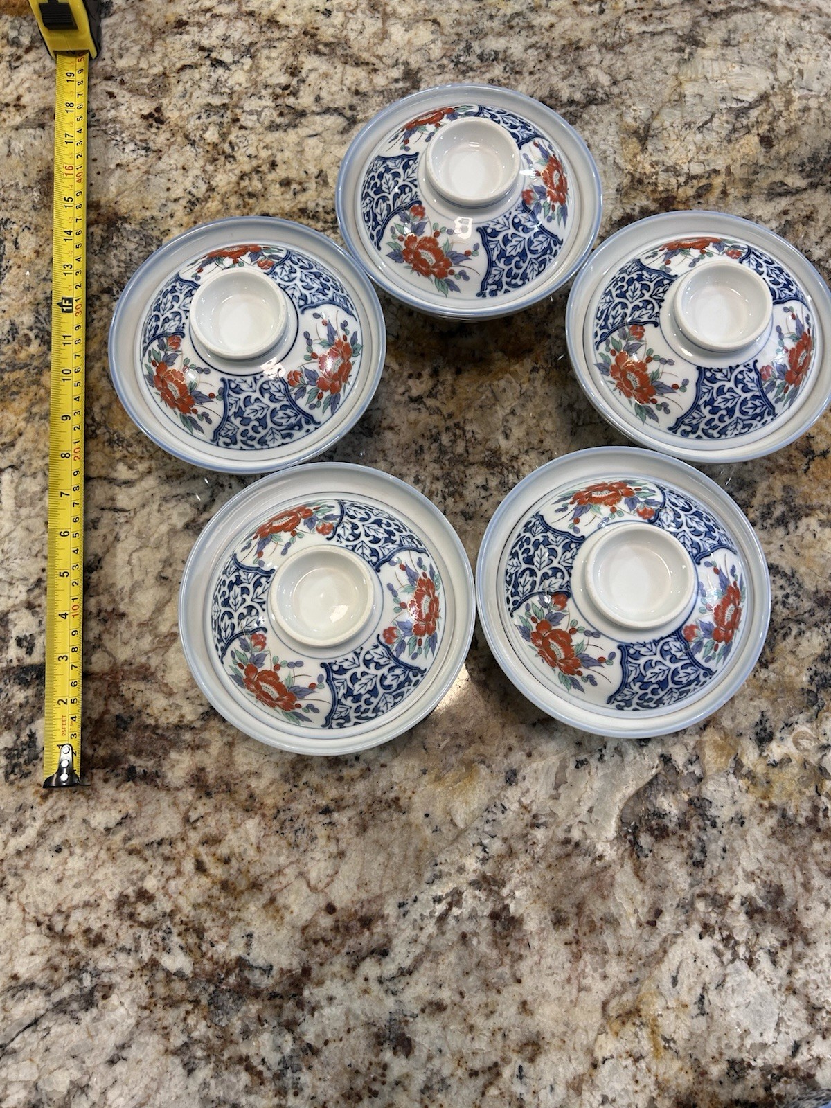Japanese 1960 Otagiri OMG Arita Imari porcelain   27 piece set floral RARE SET