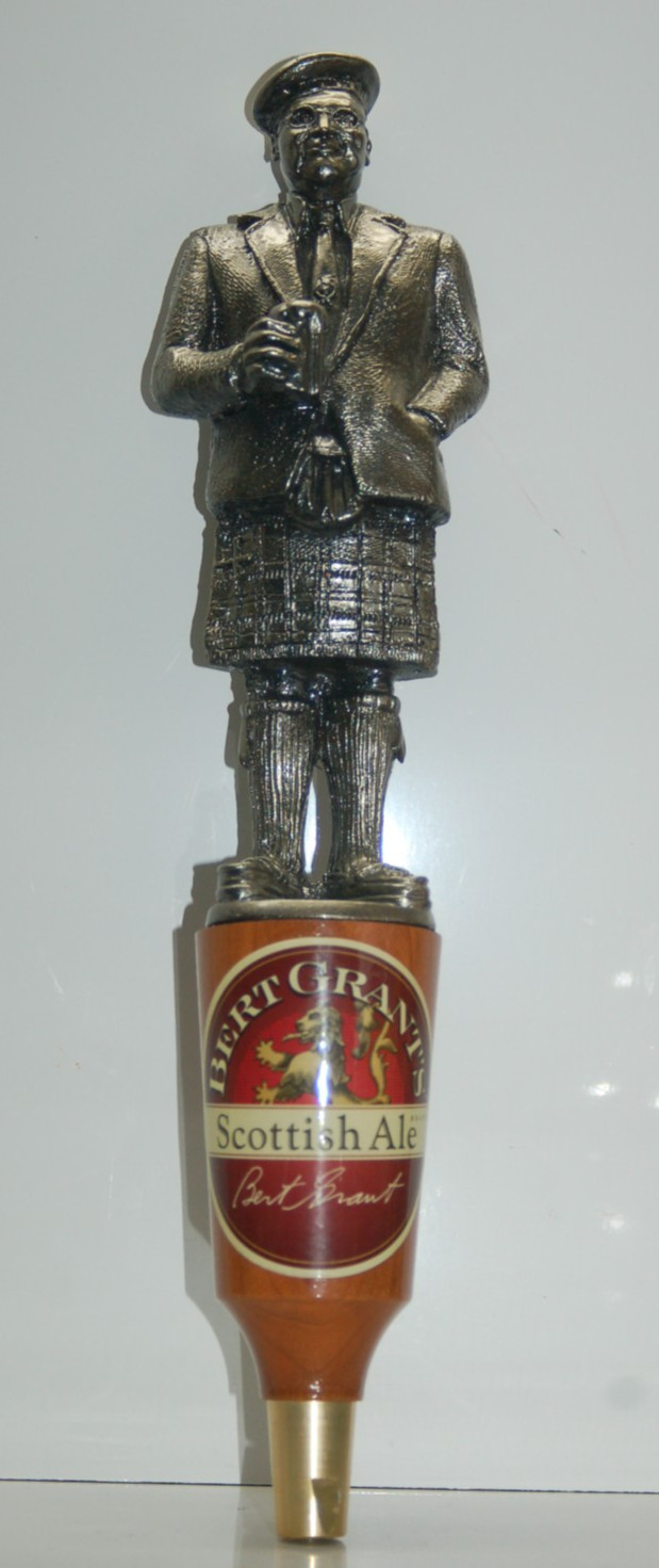 Vintage Bert Grant's Scottish Ale Beer Tap Handle Vintage Bert Grant's Scottish Ale Beer Tap Handle