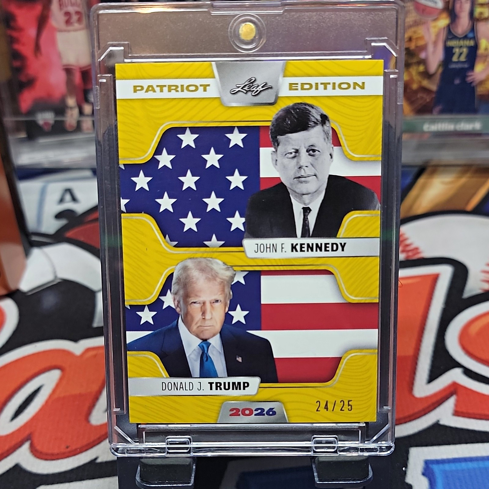 Leaf 2026 Patriot Edition John F. Kennedy Donald J. Trump PD-16 24/25 Card