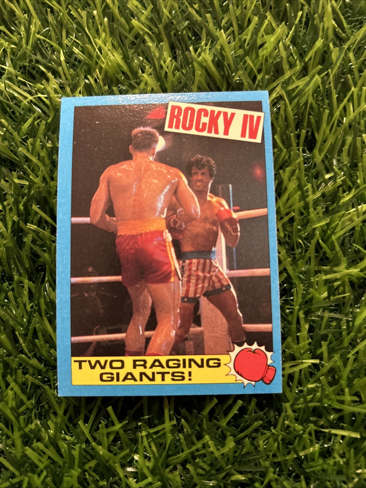 1985 Topps Rocky IV Trading Card #46 - Two Raging Giants N3