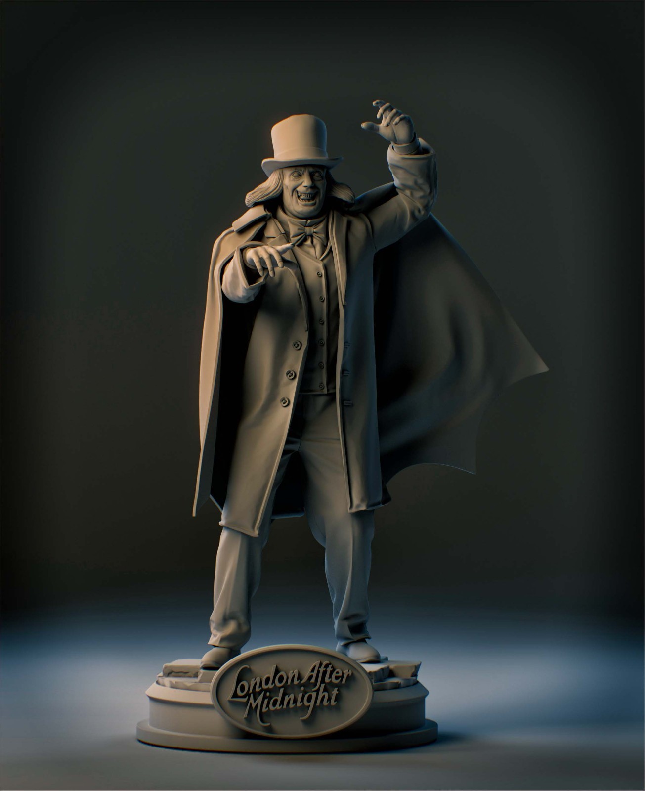 London after Midnight Resin Sculpture Statue Model Kit   Unpainted/Unass