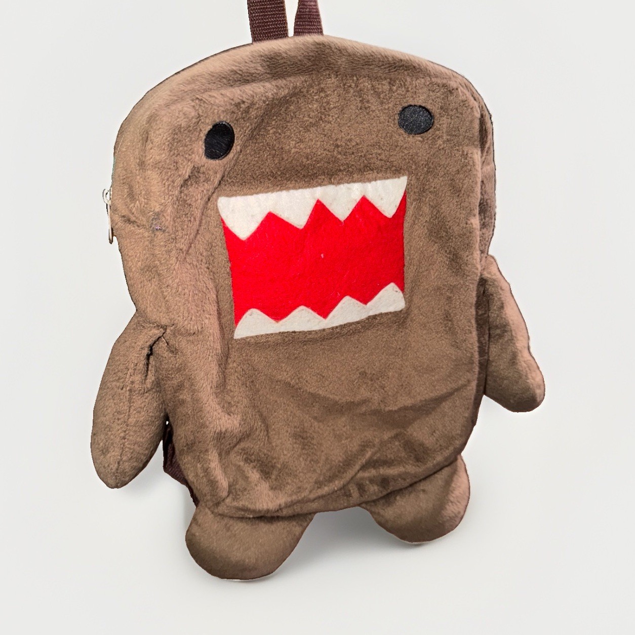 DOMO Domokun Plush Backpack Official NHK Backpack RN109028 Rare See Description DOMO Domokun Plush Backpack Official NHK Backpack RN109028 Rare See Description