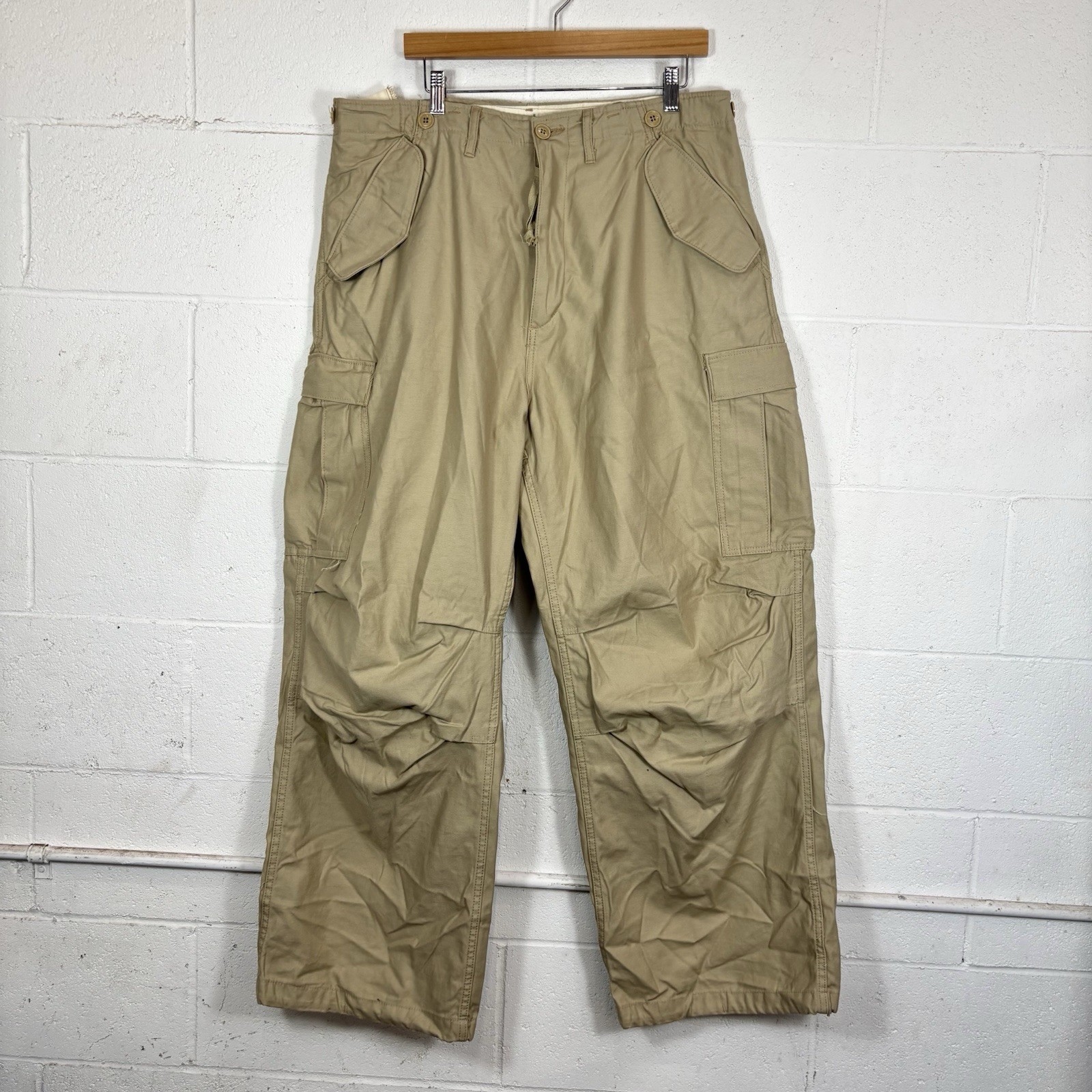 REPRODUCTION US ARMY FIELD TROUSERS PANTS M51 1951 KOREAN WAR Large TAN REPRODUCTION US ARMY FIELD TROUSERS PANTS M51 1951 KOREAN WAR Large TAN
