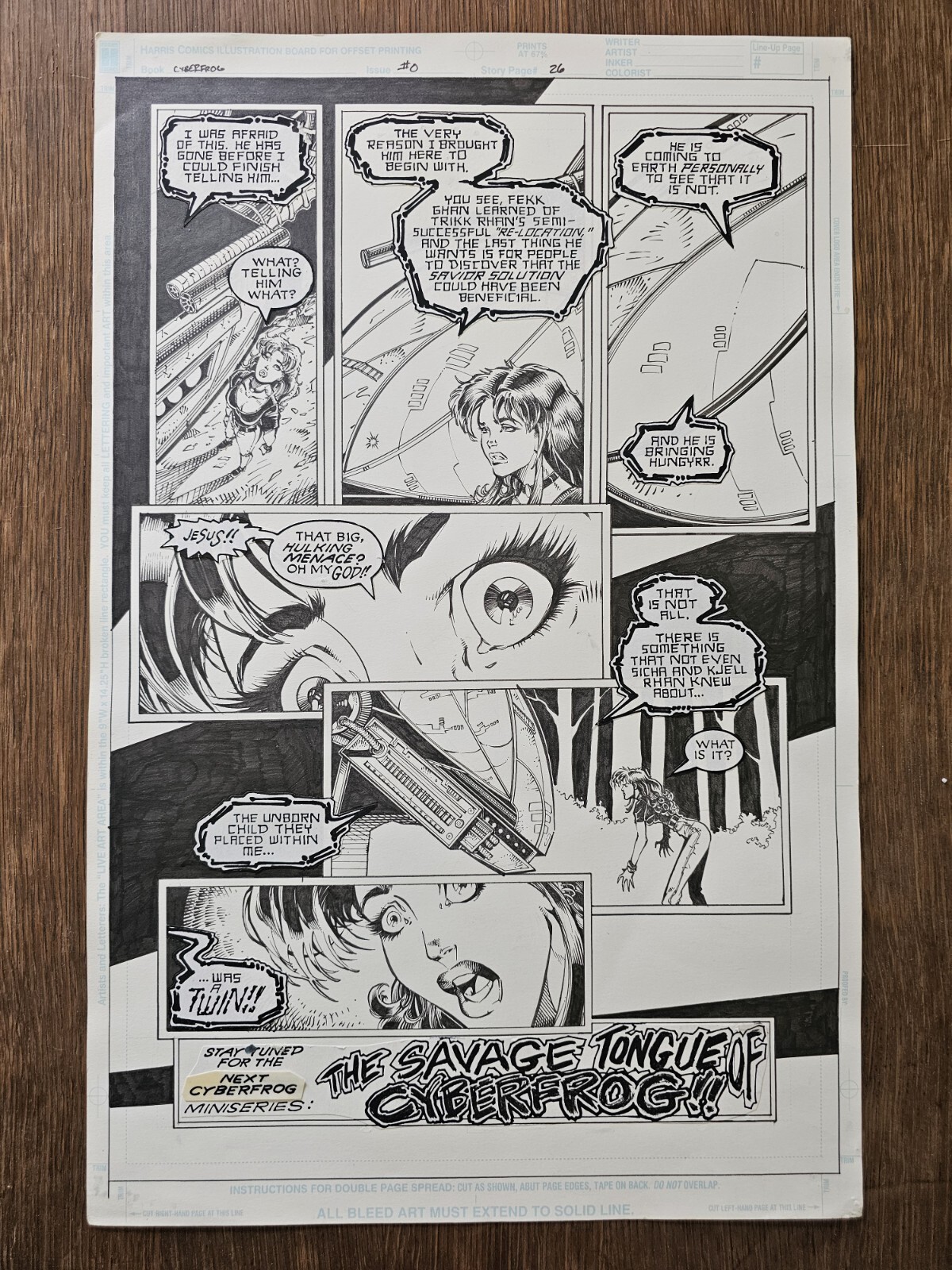 Cyberfrog #0 Pg. 26 Original Art Pre-Page Ethan Van Sciver ONE OF A KIND (1/1) Cyberfrog #0 Pg. 26 Original Art Pre-Page Ethan Van Sciver ONE OF A KIND (1/1)