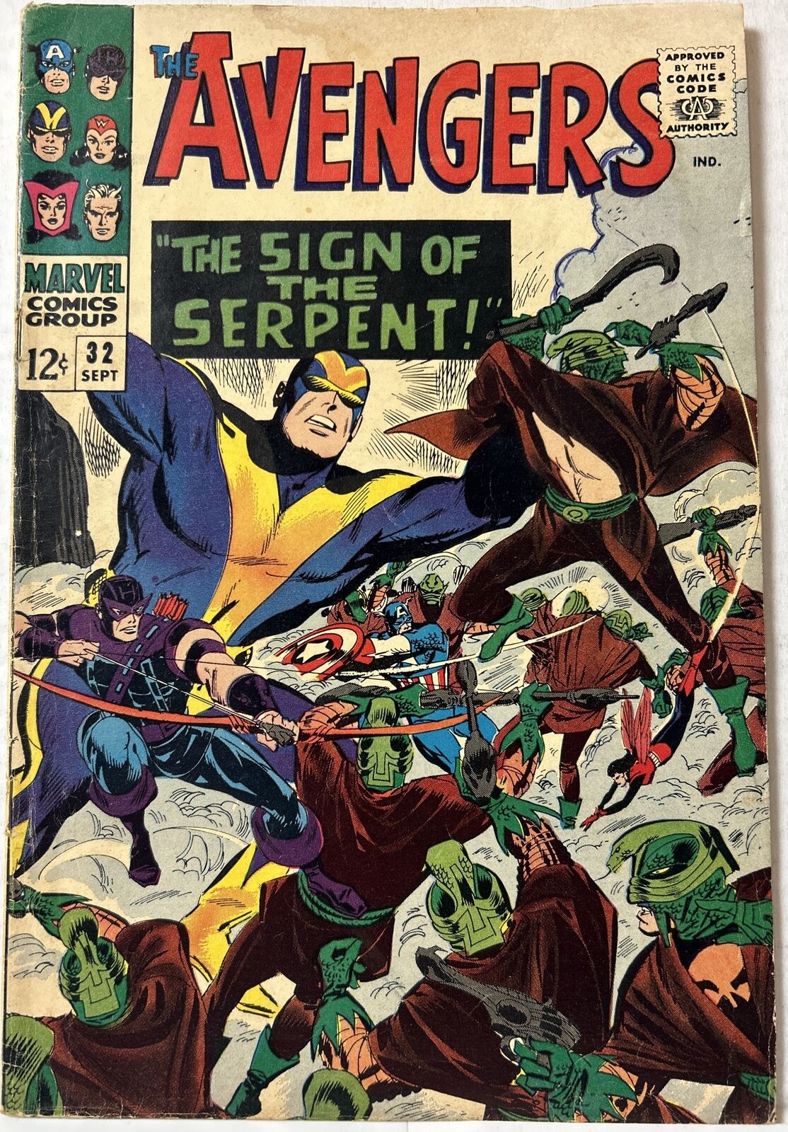 Avengers #32-1966- 1st App of Bill Foster aka Black Goliath - Silver Age -  VG