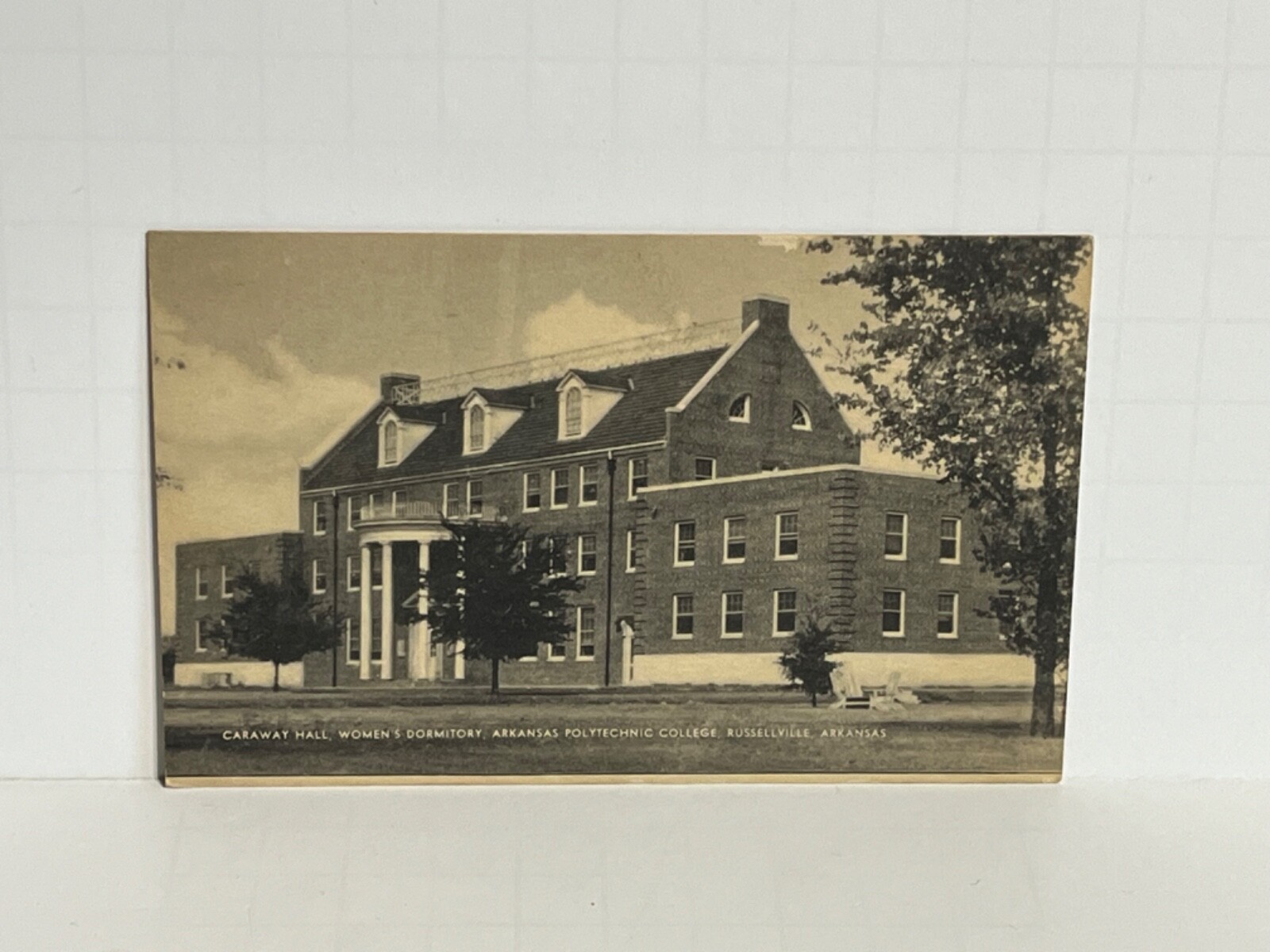 Postcard Caraway Hall Women’s Dormitory Arkansas Polytechnic College AR A72