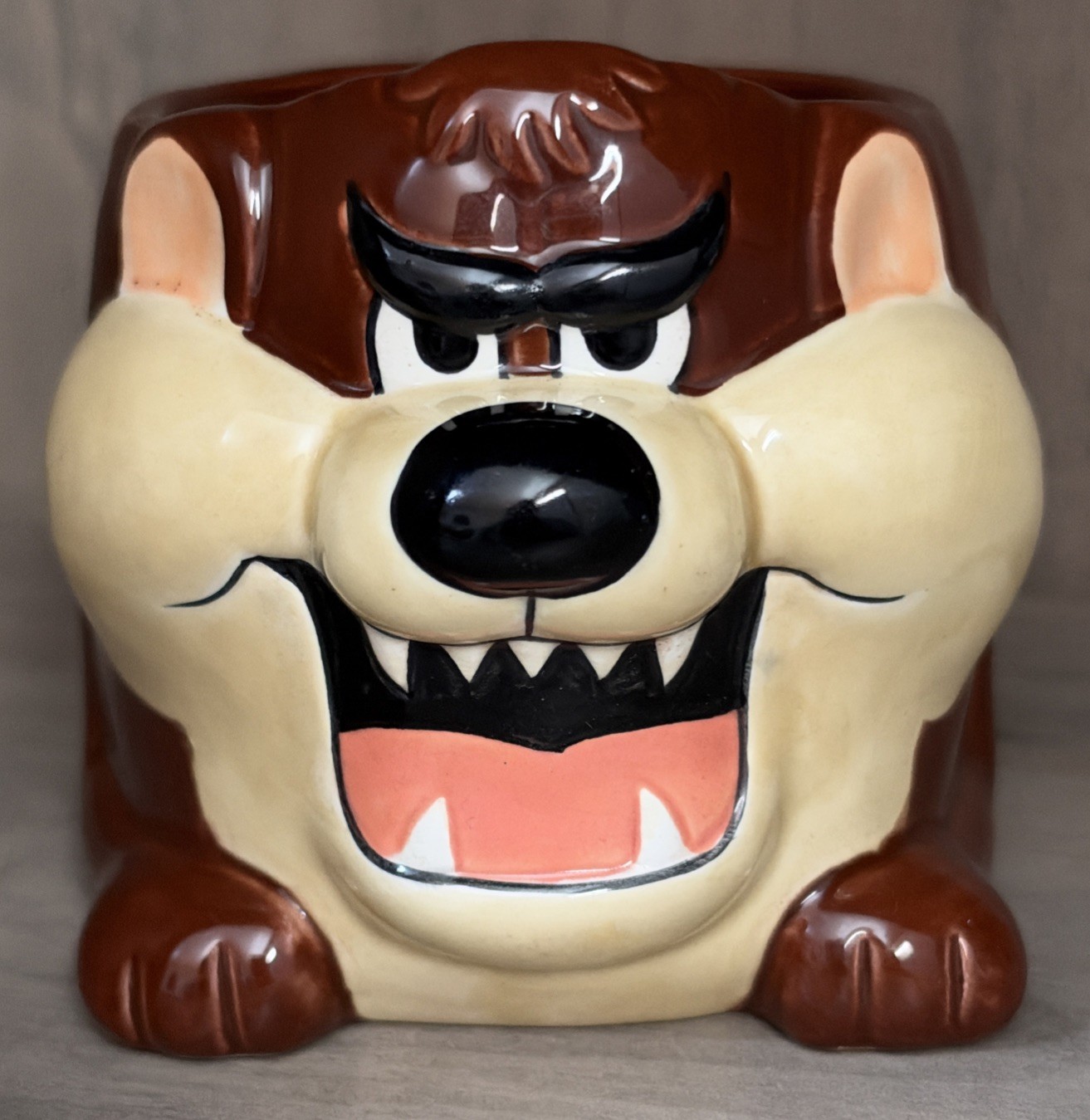 RARE Vintage 1989 Applause Tazmanian Devil Clark Griswold Christmas Mug