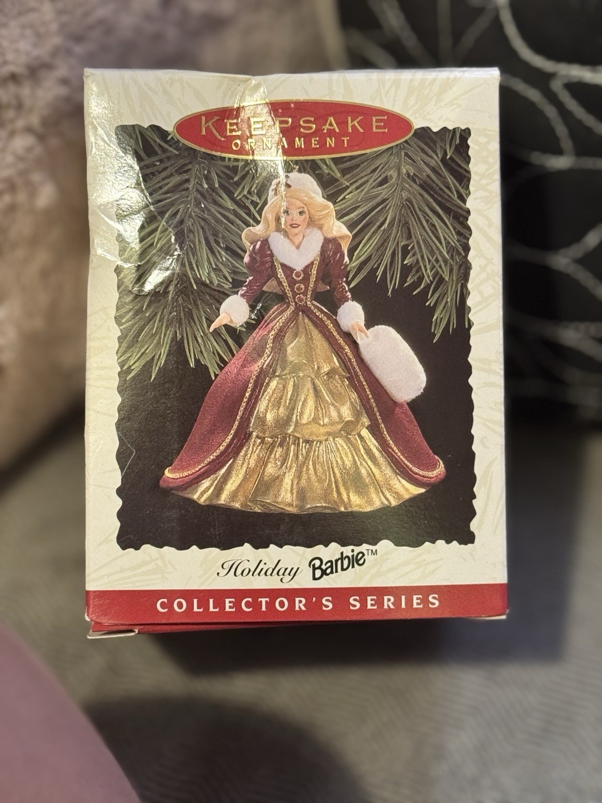 1996 Hallmark Holiday Barbie Keepsake Ornament #4 Collector Series QXI5371 NEW