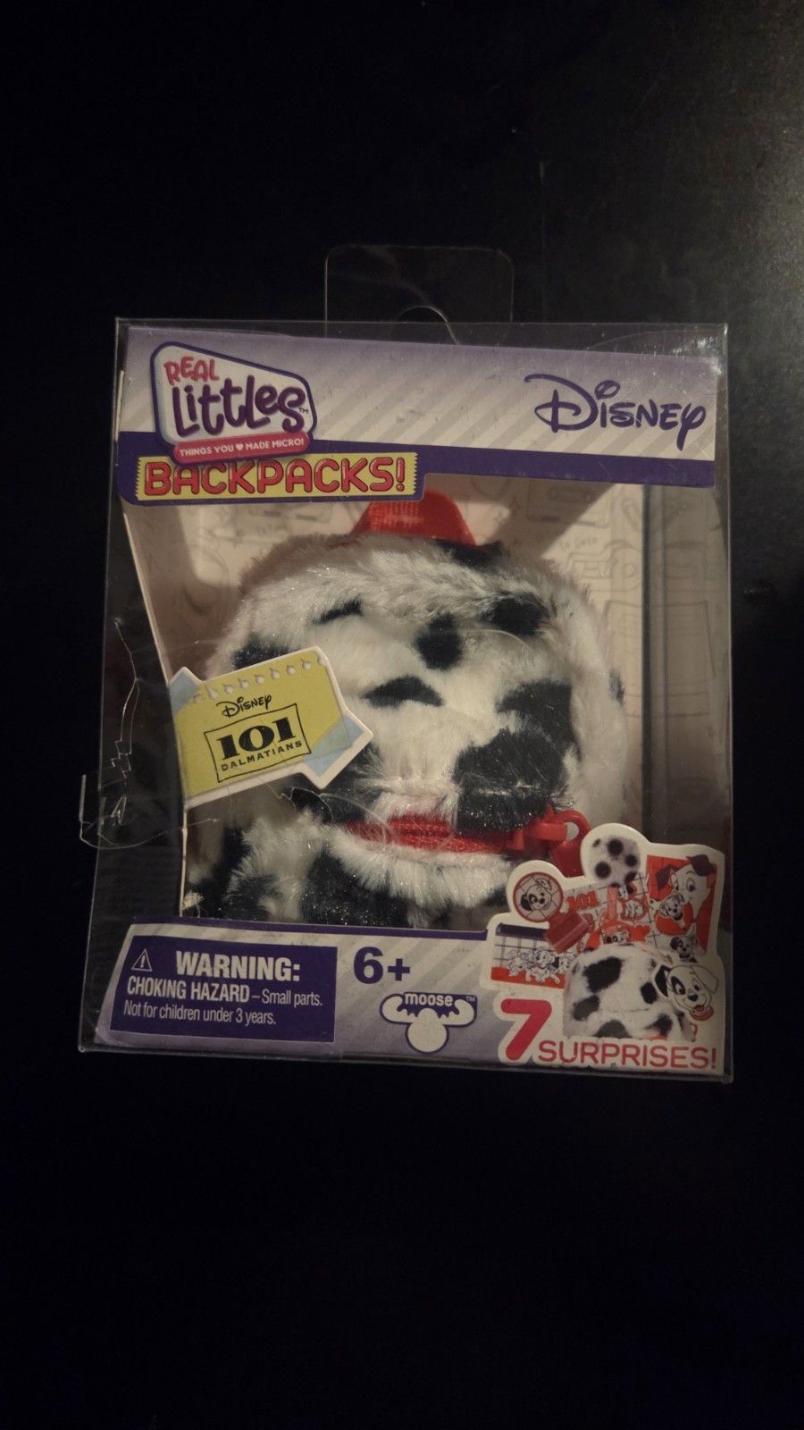 Disney Real Littles 101 Dalmatians Fun Fur Mini Backpack Set - New w/7 Surprises