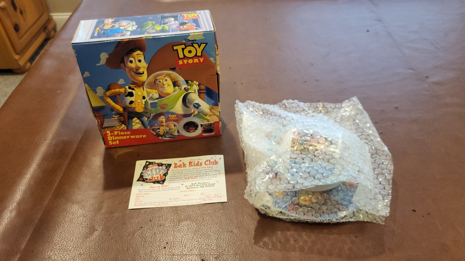 NEW  NIB Original Vintage Toy Story Set  3-Piece Dinnerware Zak Designs 1995