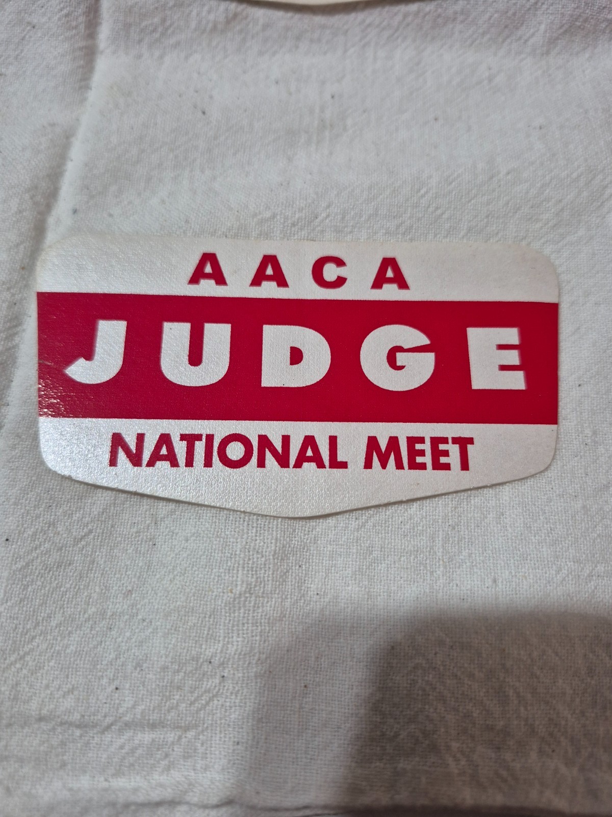 Vintage-AACA- National Meet Judge Stickers Sticker\'s. NOS Buying 1 or up to 17 Vintage-AACA- National Meet Judge Stickers Sticker\'s. NOS Buying 1 or up to 17