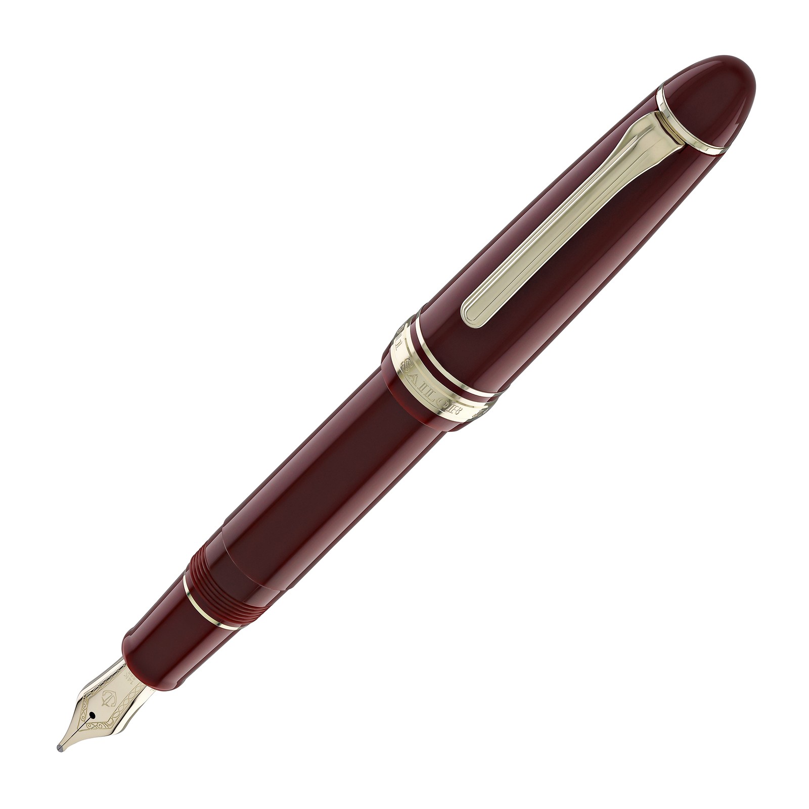 Sailor 1911 Large Fountain Pen in Red - 14kt Gold Nib, Fine Point - NEW in Box