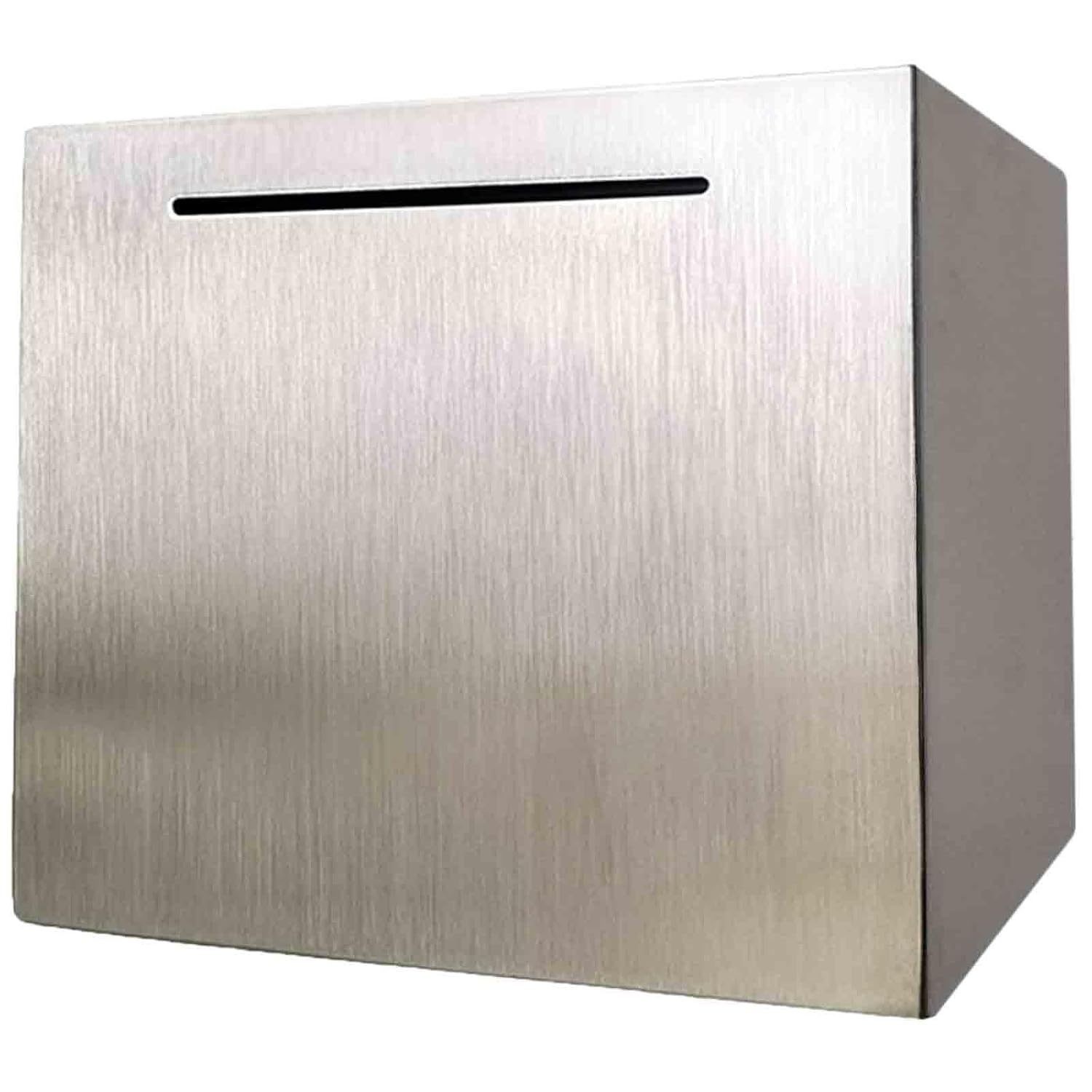 Piggy Bank for Adults Must Break to Open Stainless Steel Money Box Metal Saving