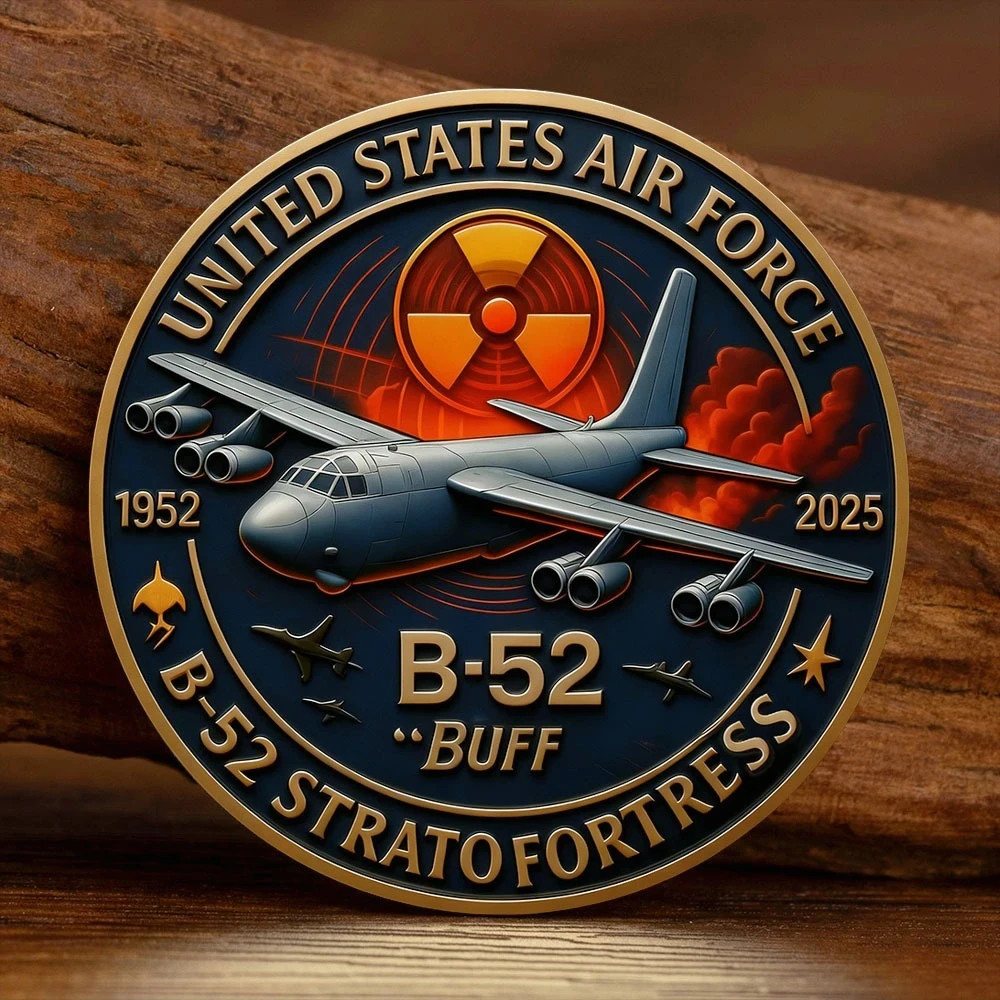 U.S. Air Force B-52 BUFF Stratofortress Challenge Coin Military Veteran Gift