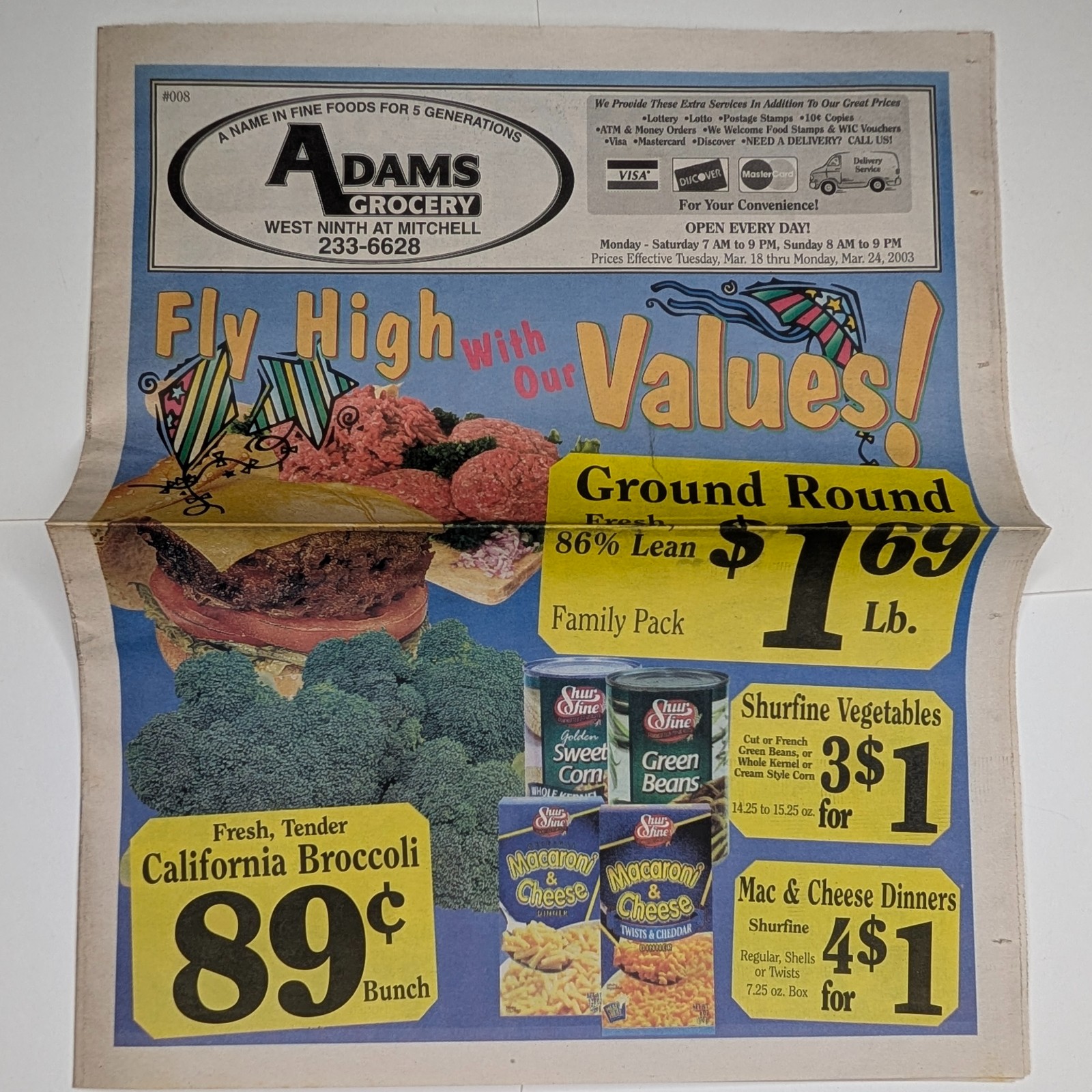 2003 Waterloo Iowa IA Adams Local Grocery Store Newspaper Print Ad Flyer Pepsi 2003 Waterloo Iowa IA Adams Local Grocery Store Newspaper Print Ad Flyer Pepsi