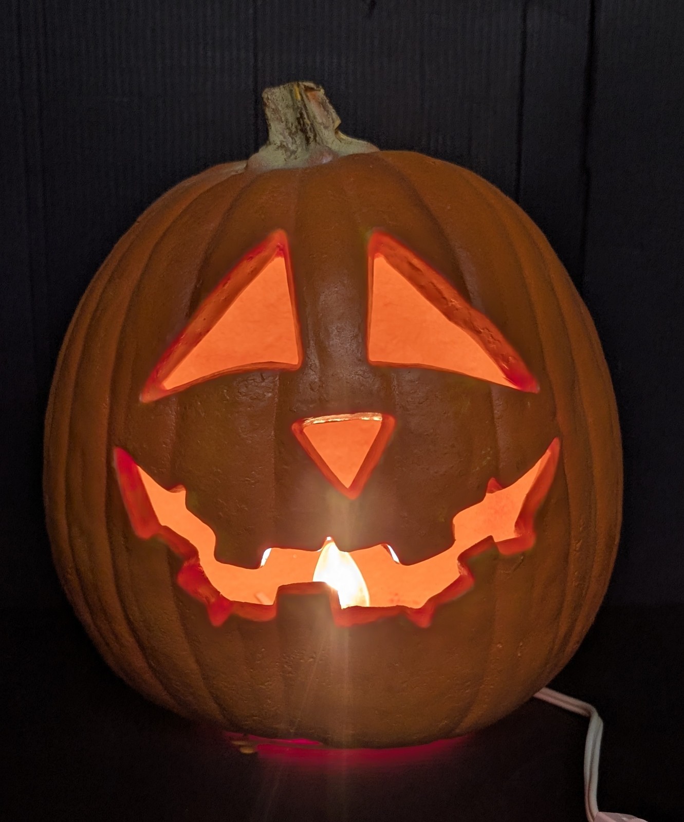 VTG 1993 Trendmasters Light Up Pumpkin Jack O Lantern Halloween Foam Mold 10