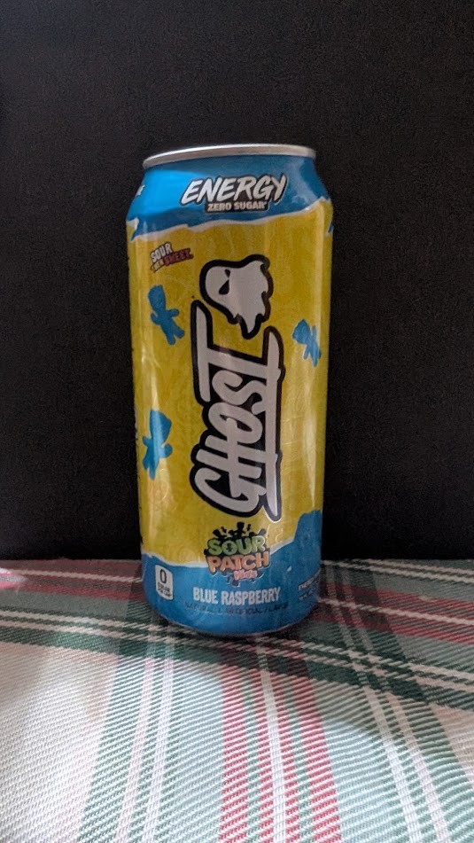 Ghost Energy Sour Patch Kids Blue Raspberry ( 1 Discontinued can ) Exp 3/27 Ghost Energy Sour Patch Kids Blue Raspberry ( 1 Discontinued can ) Exp 3/27