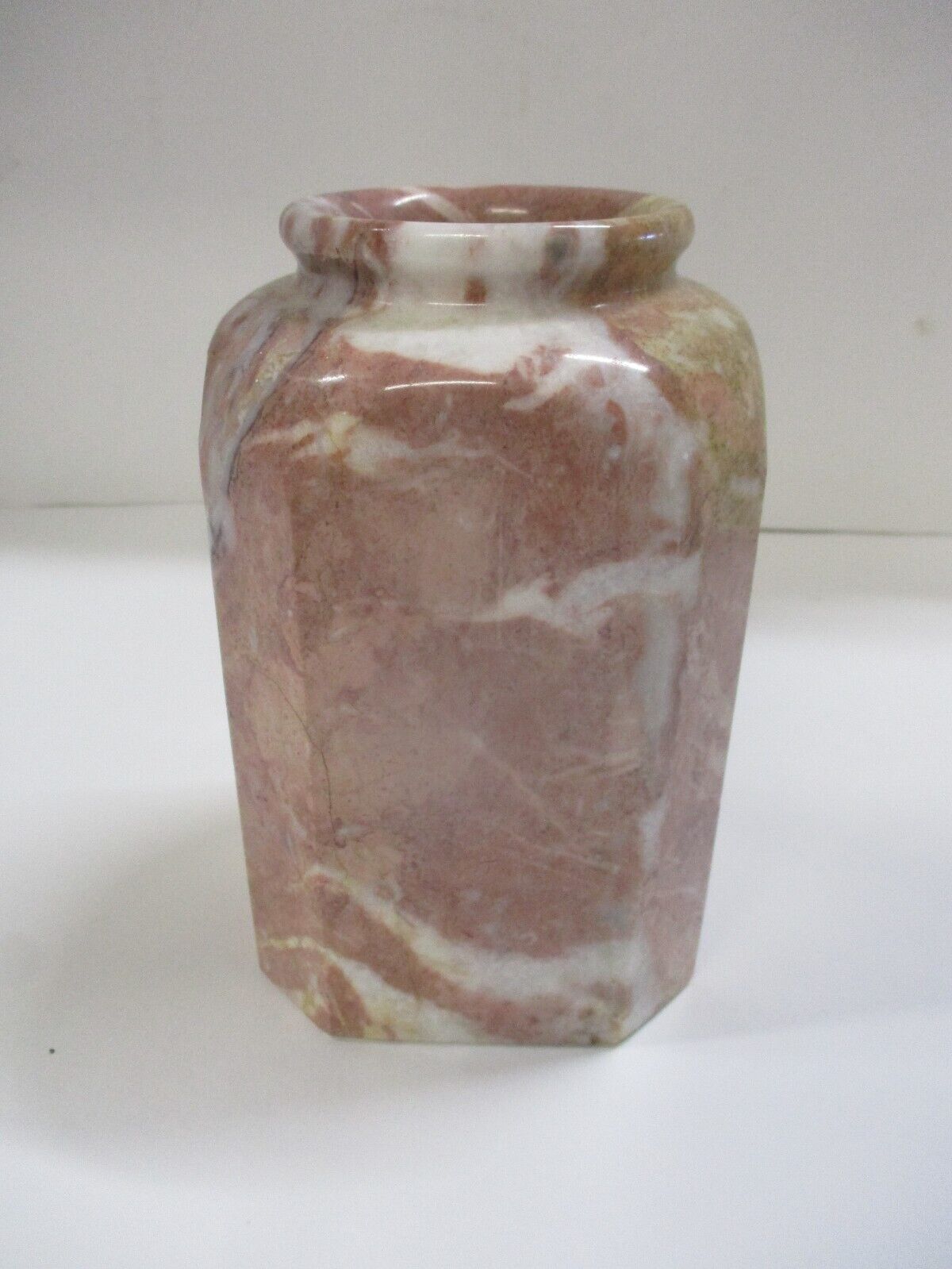 Small Vintage Onyx Urn Vase Planter
