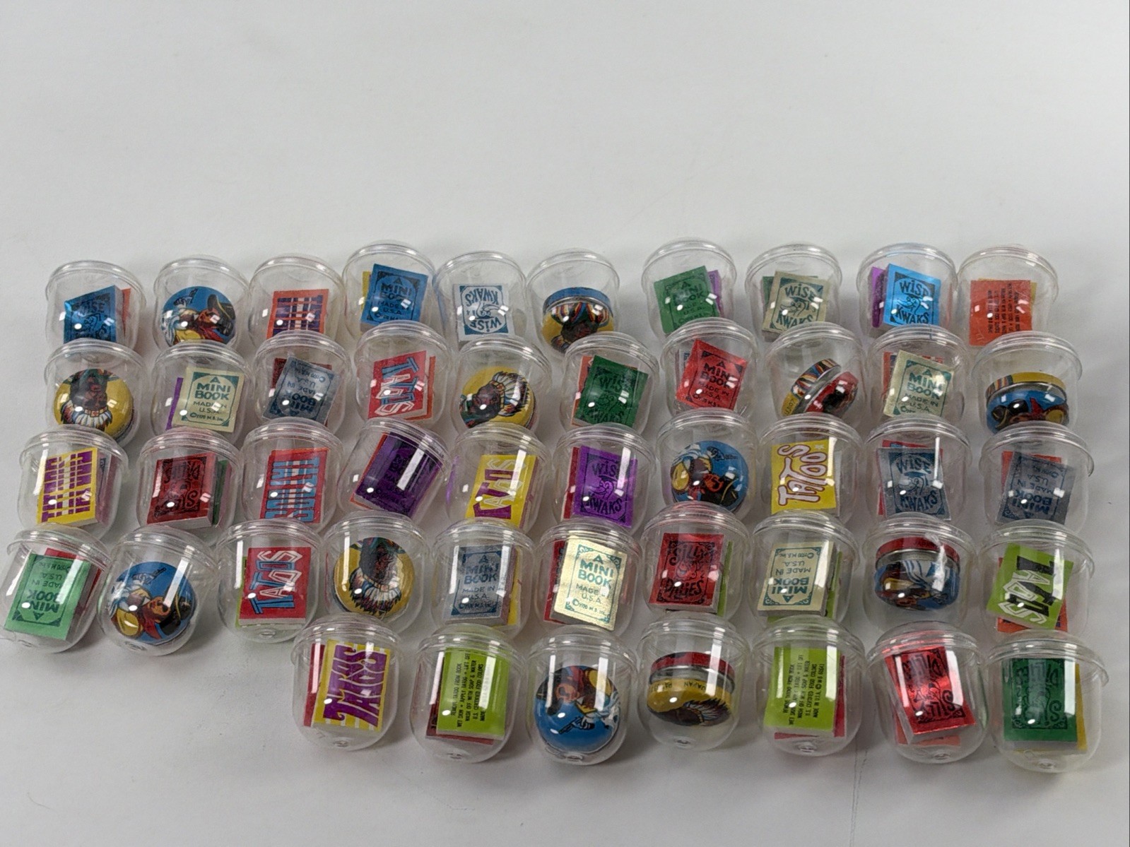 HUGE LOT 83 Mini Books Tattoo Wise Kwaks Silly Dillies Prize Toy Gumball Machine