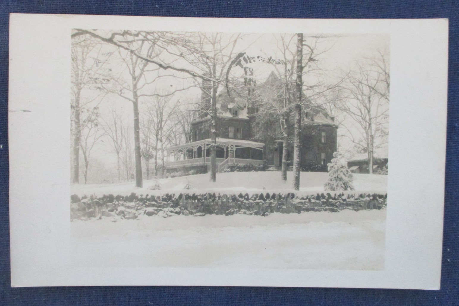 RPPC Summit New Jersey House & Winter Snow Postcard 1931 Cancel