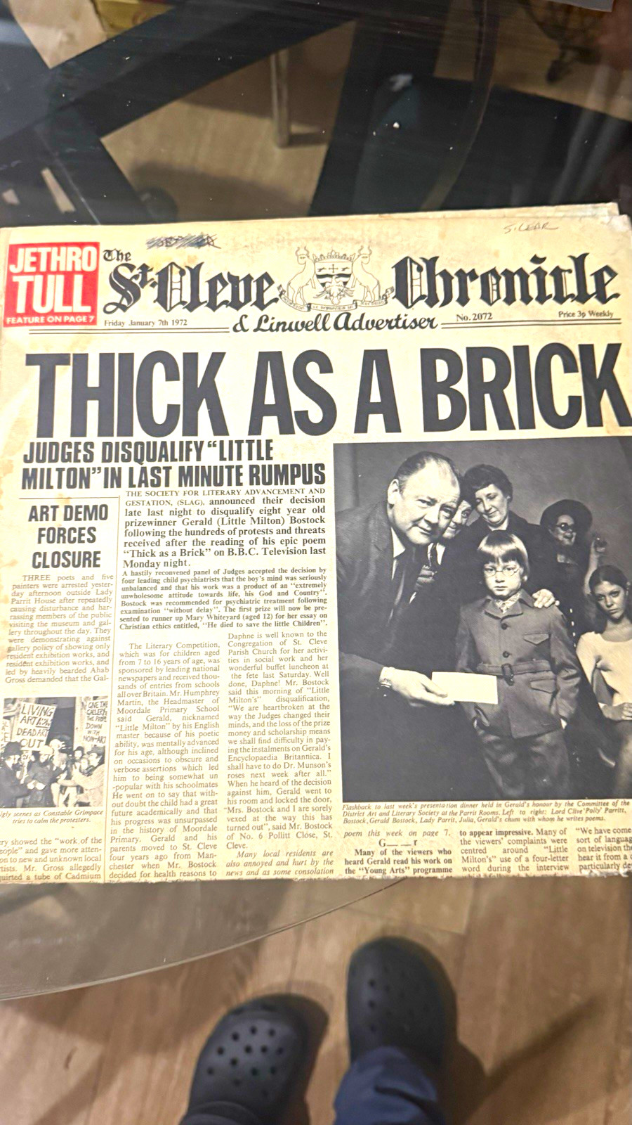 St Ives Chronicle Linwell Advertiser Newspaper Jan 7 1972 
