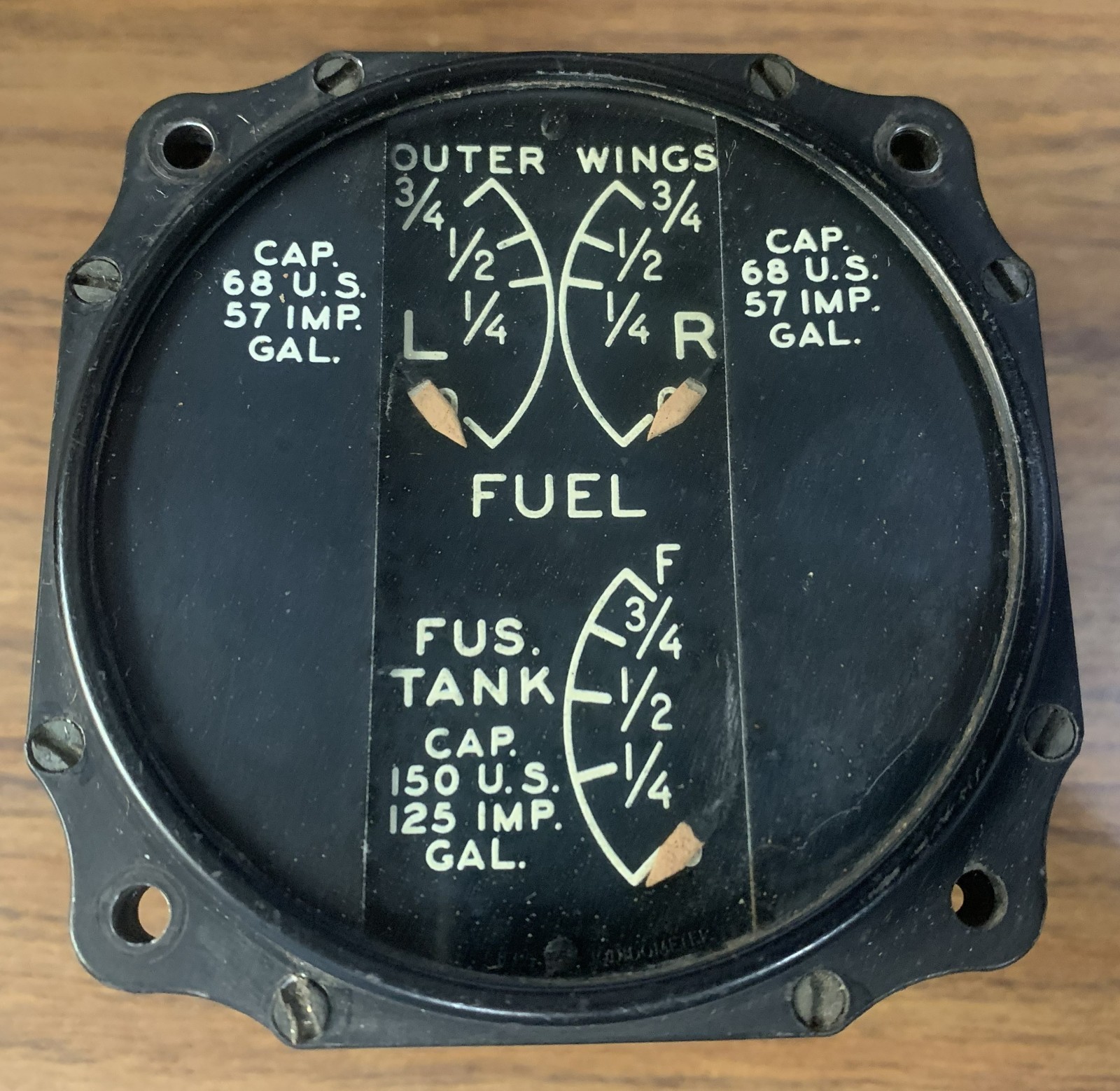 WW2 Douglas A-20 Havoc Fuel Gauge Instrument Circa 1942-3