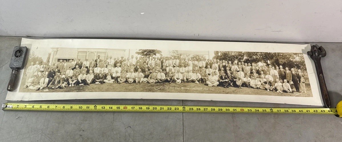 44x10” Harvard University 1894 25th Class Reunion Photo Westwood MA June 1919 44x10” Harvard University 1894 25th Class Reunion Photo Westwood MA June 1919