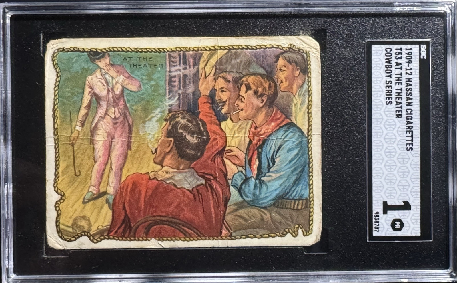 1909-12 Hassan  T53 - At the Theater - Cowboy Series SGC 1