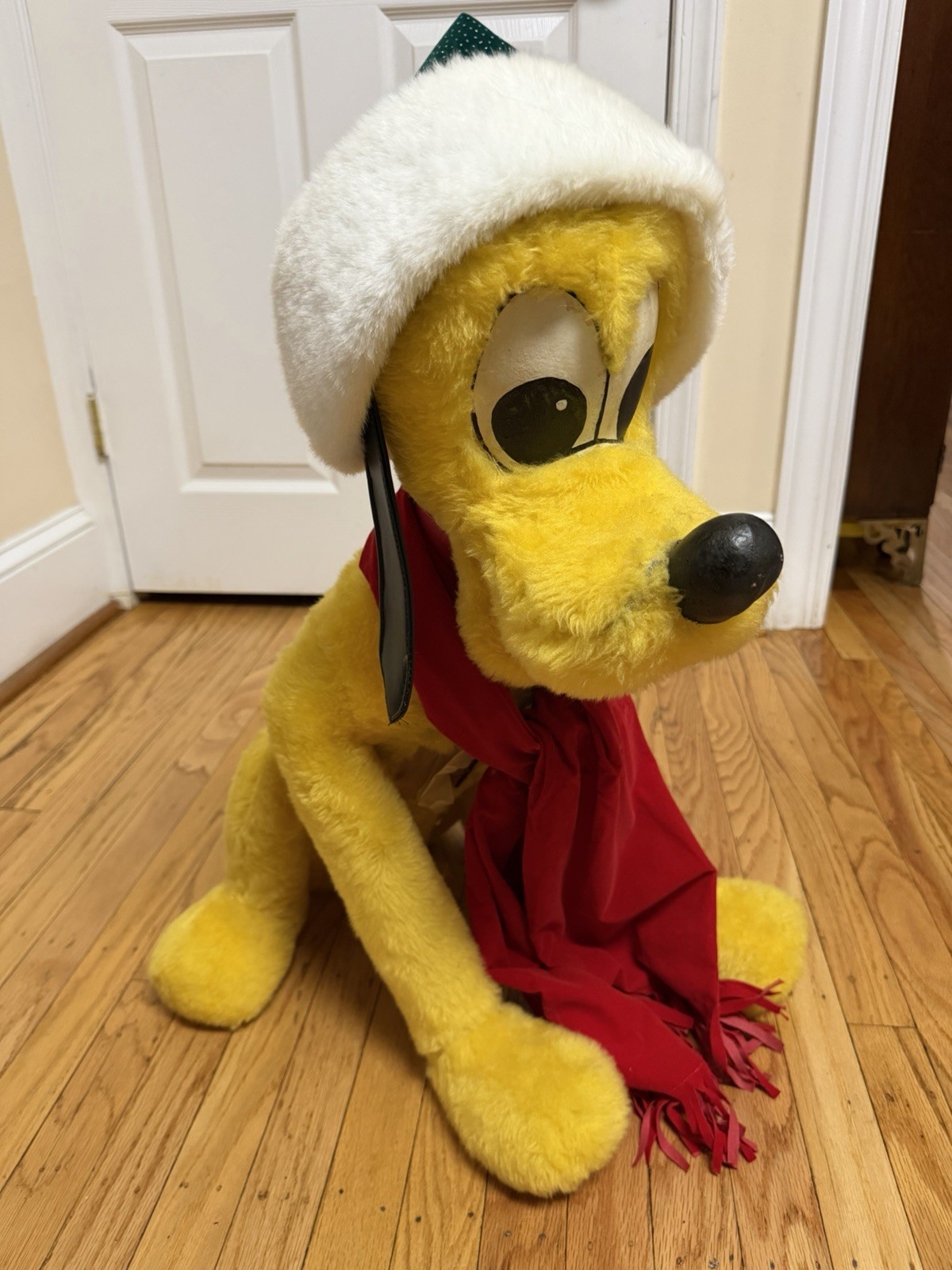 Vtg 90s 2’ Disney Store Animated Display Prop PLUTO Dog Figure Statue Motionette