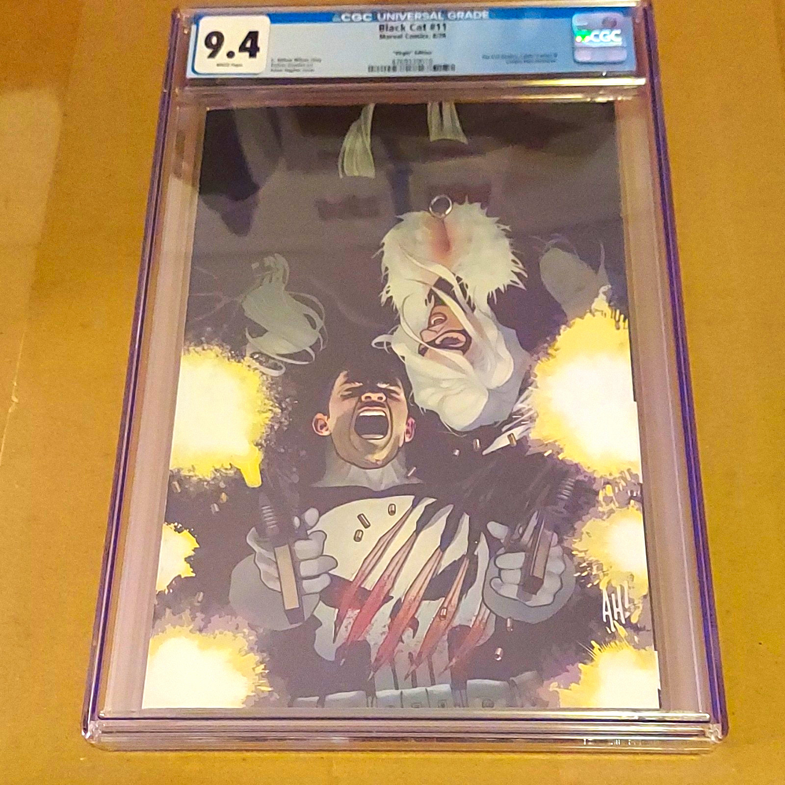 Marvel Black Cat #11 CGC 9.4 Adam Hughes Virgin Variant Cert Punisher Appearance