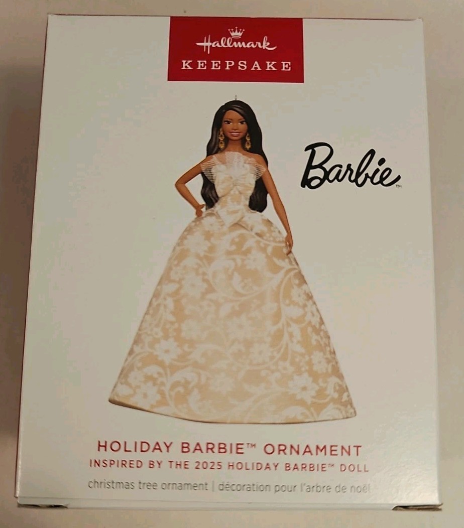 2025 Hallmark Holiday Barbie African American Keepsake Ornament 11 in Series NEW