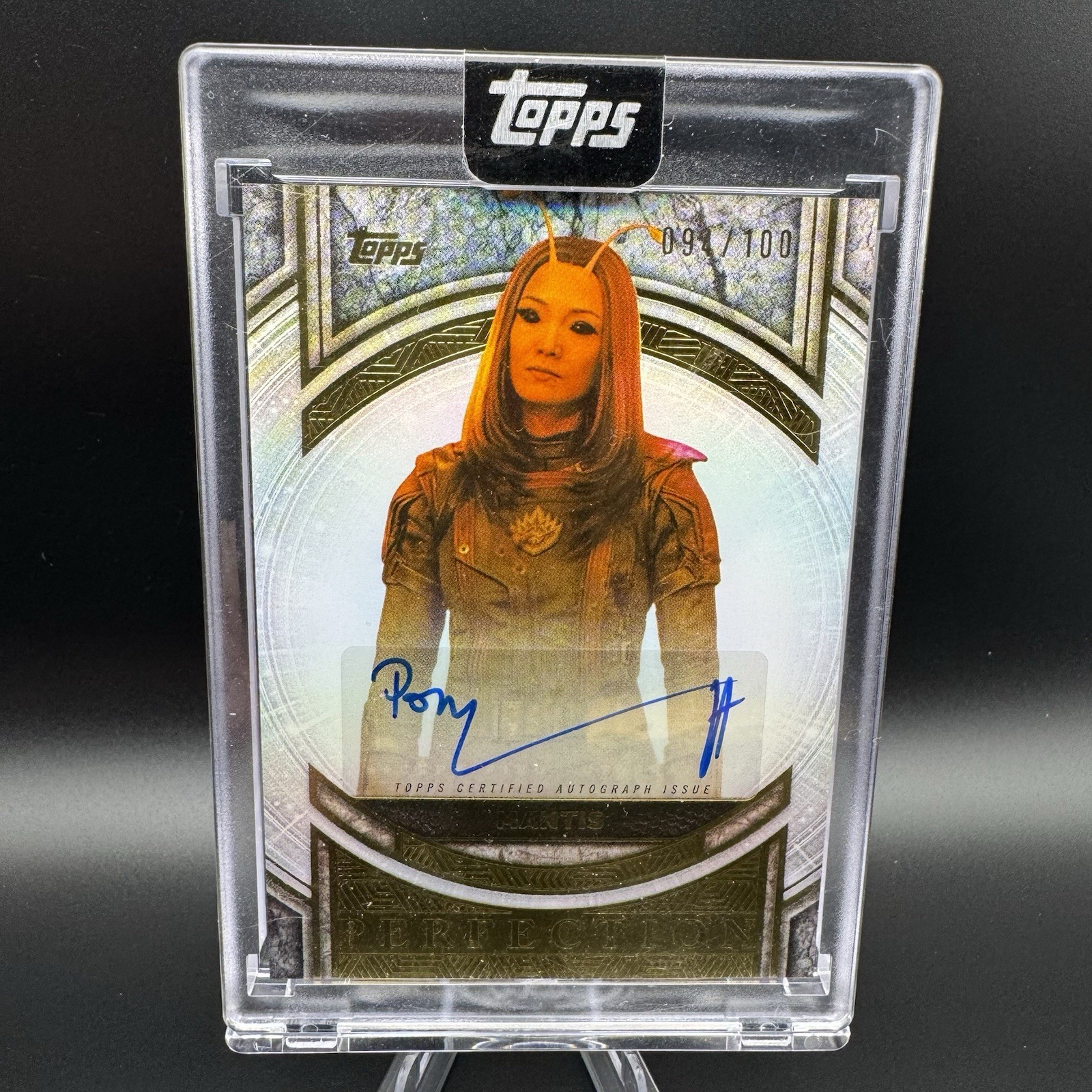 2025 Topps Marvel The Collector MANTIS Pom Klementieff Perfection Auto /100