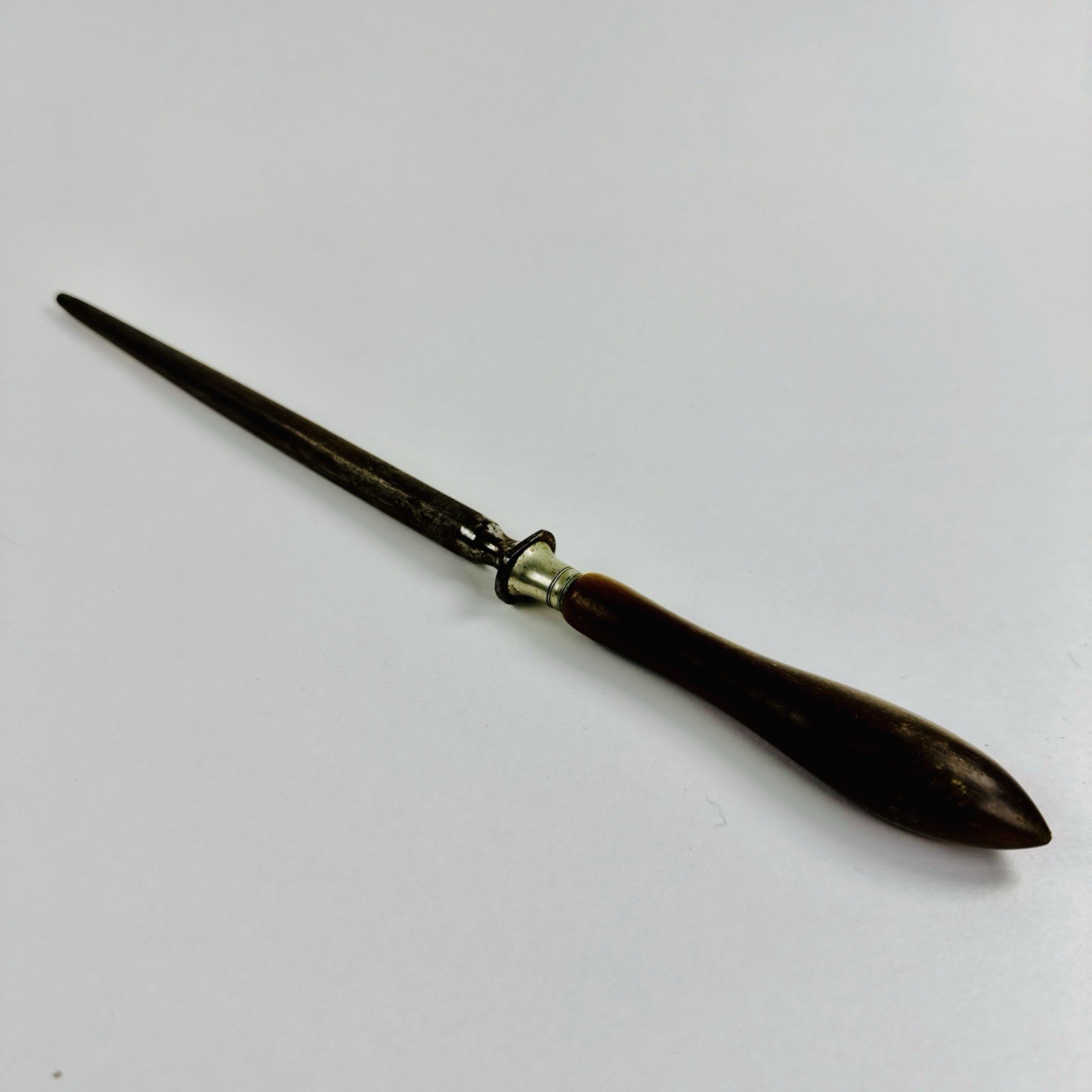Vintage J.A. Henckels Twinworks Sharpening Steel Blade Wood Handle Germany 12”