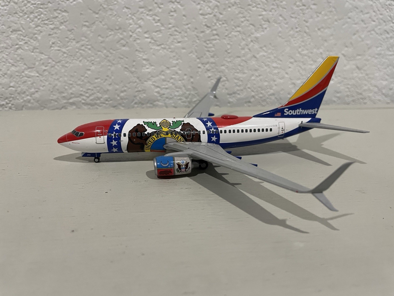 Gemini Jets Southwest Airlines B 737-7H4WL 1:200 G2SWA686  Missouri One N280WN