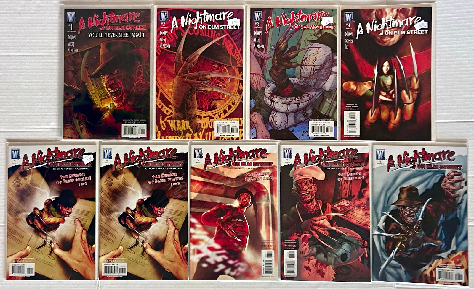 A Nightmare on Elm Street #1-8 NM Complete WildStorm Comic Series 2007