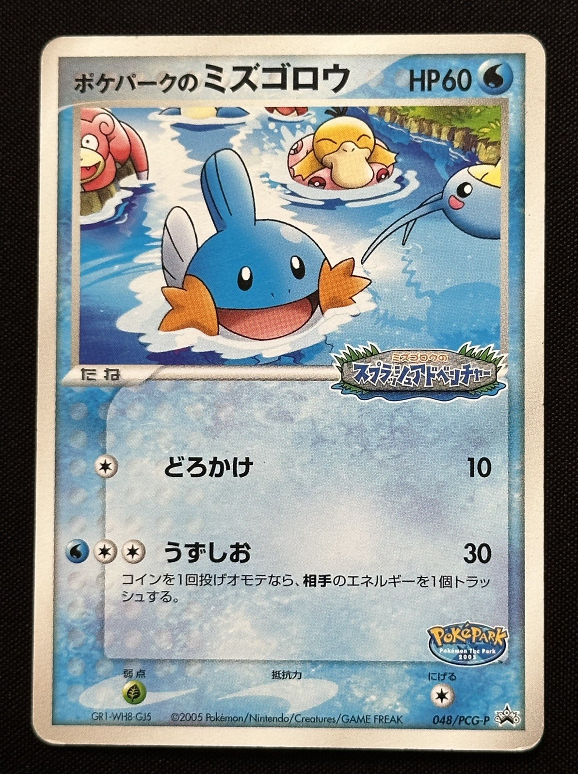 Pokepark's Mudkip 048/PCG-P PokePark Promo Pokemon Card Japanese 2005 Pokepark's Mudkip 048/PCG-P PokePark Promo Pokemon Card Japanese 2005