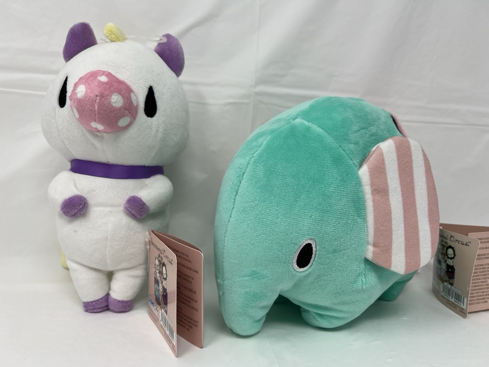 San-X Sentimental Circus Plush Lot Mouton Elephant & Poni /Pony Horse Plushies San-X Sentimental Circus Plush Lot Mouton Elephant & Poni /Pony Horse Plushies