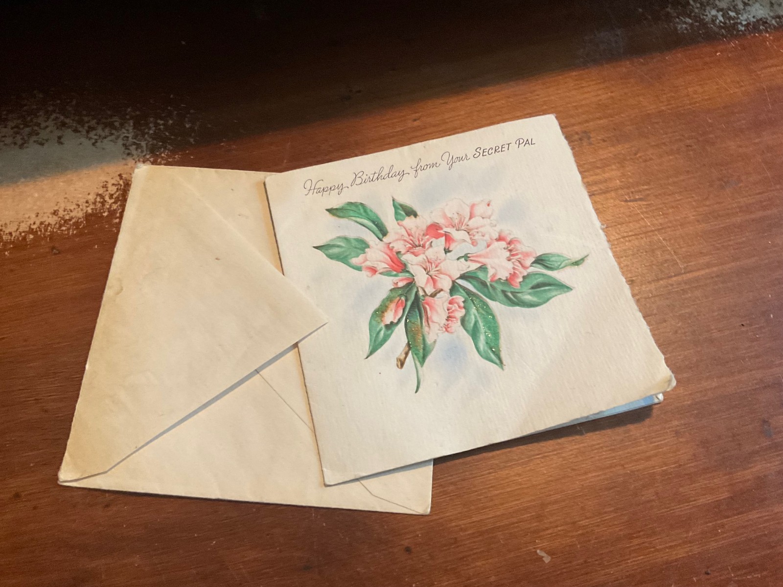 vintage unused Happy birthday greeting care for Secret pal . Hallmark