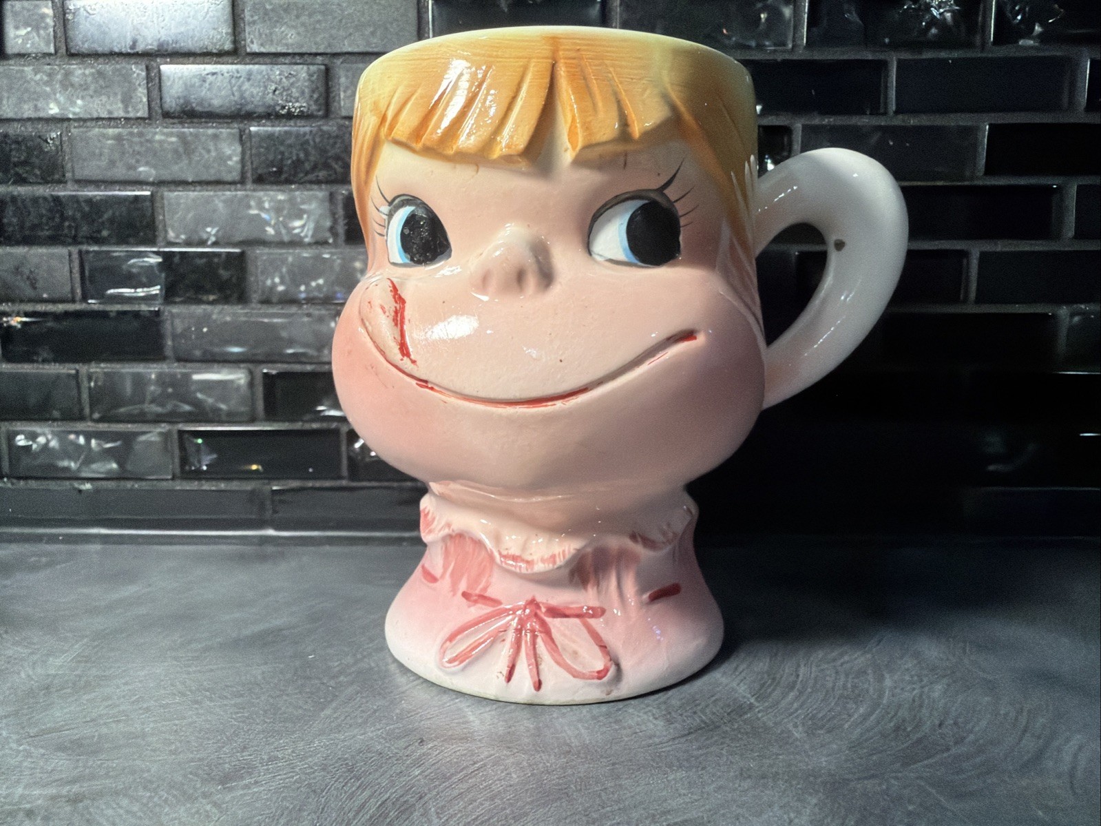 Rare Vintage YUM EE YUM Girl FOR MY MILK BREAK CUP Ray Gee MCM Japan