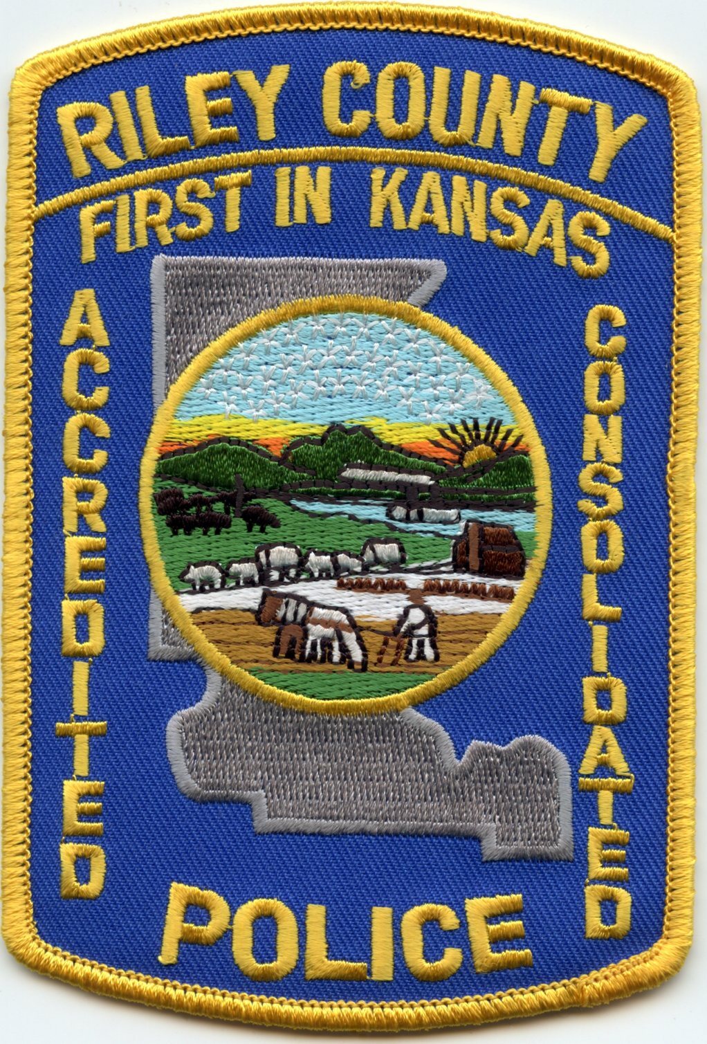 RILEY COUNTY KANSAS KS POLICE PATCH