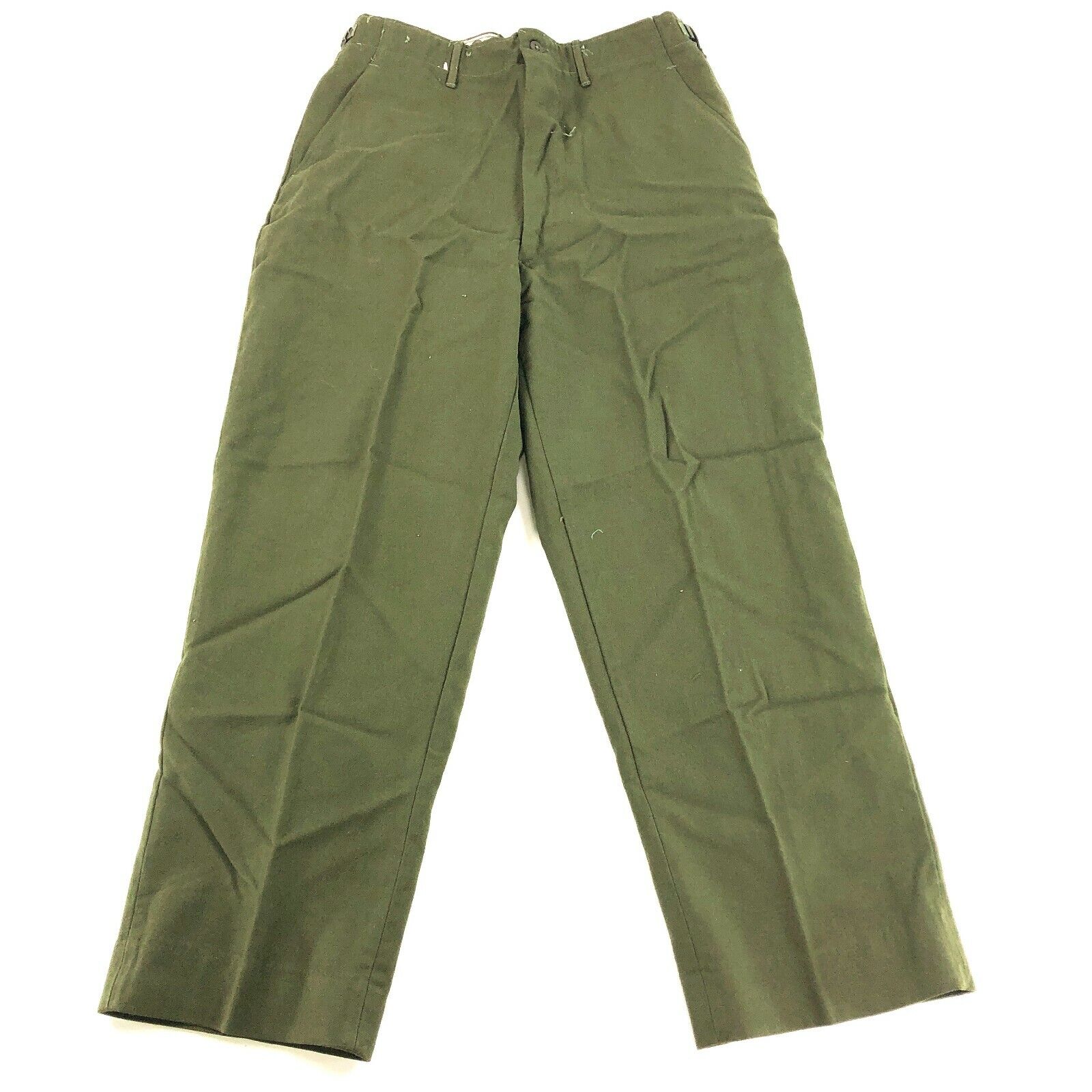 US Army OG 108 Wool Trousers Winter Vintage 1951 Military Olive Green Pants