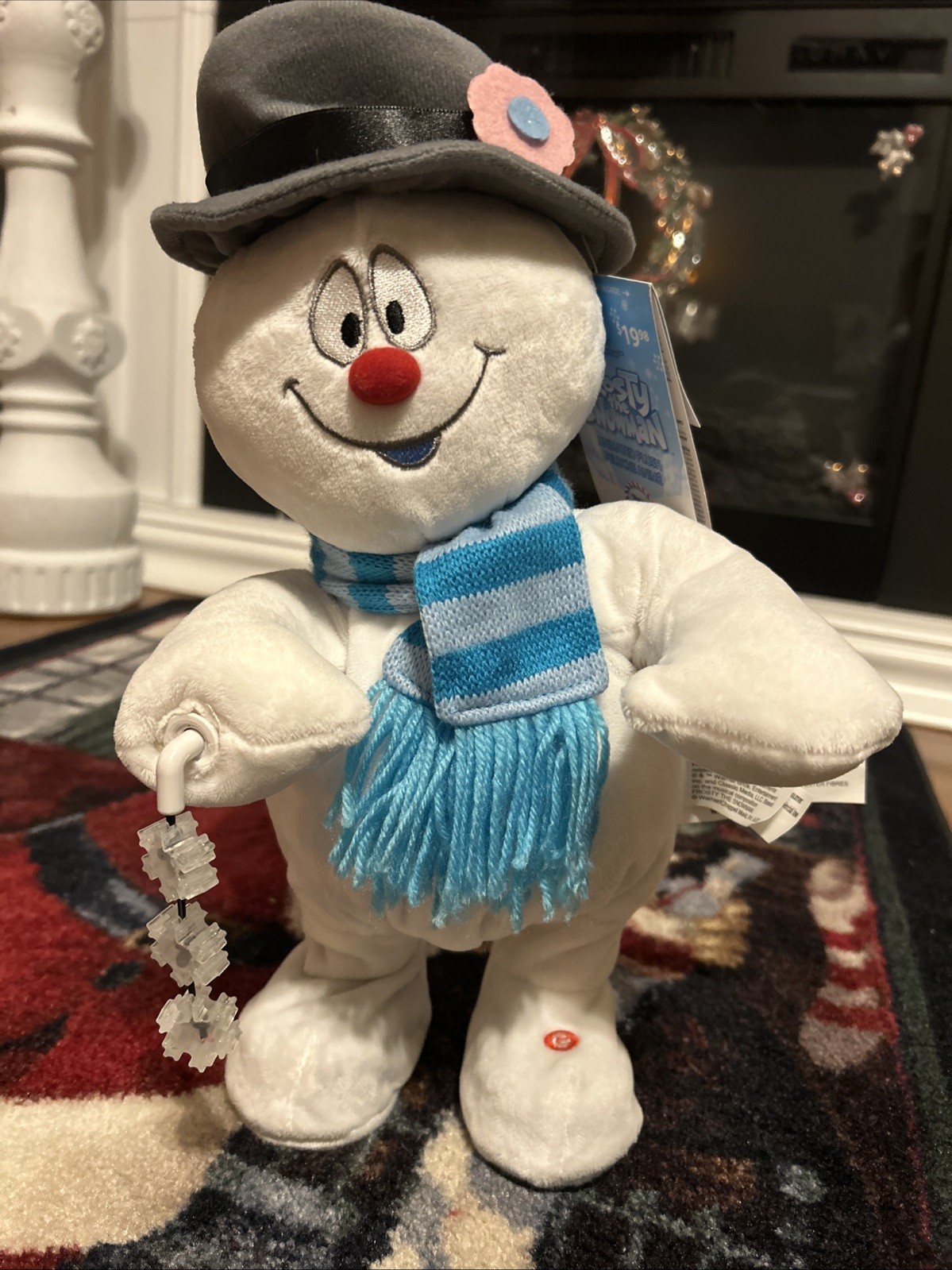 2020 Gemmy RARE Snowflake Spinning Frosty The Snowman Canada Exclusive Tagged