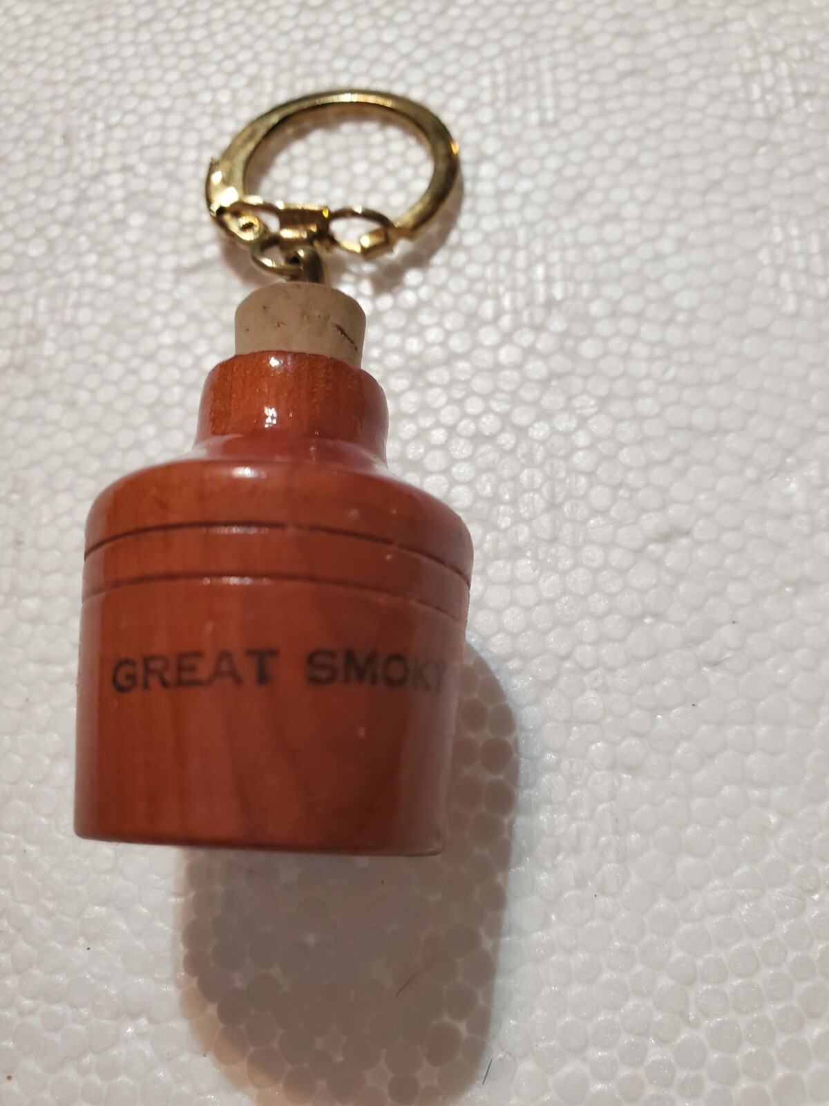 Vintage Great Smoky Mountains Moonshine Jug Souvenir Keychain