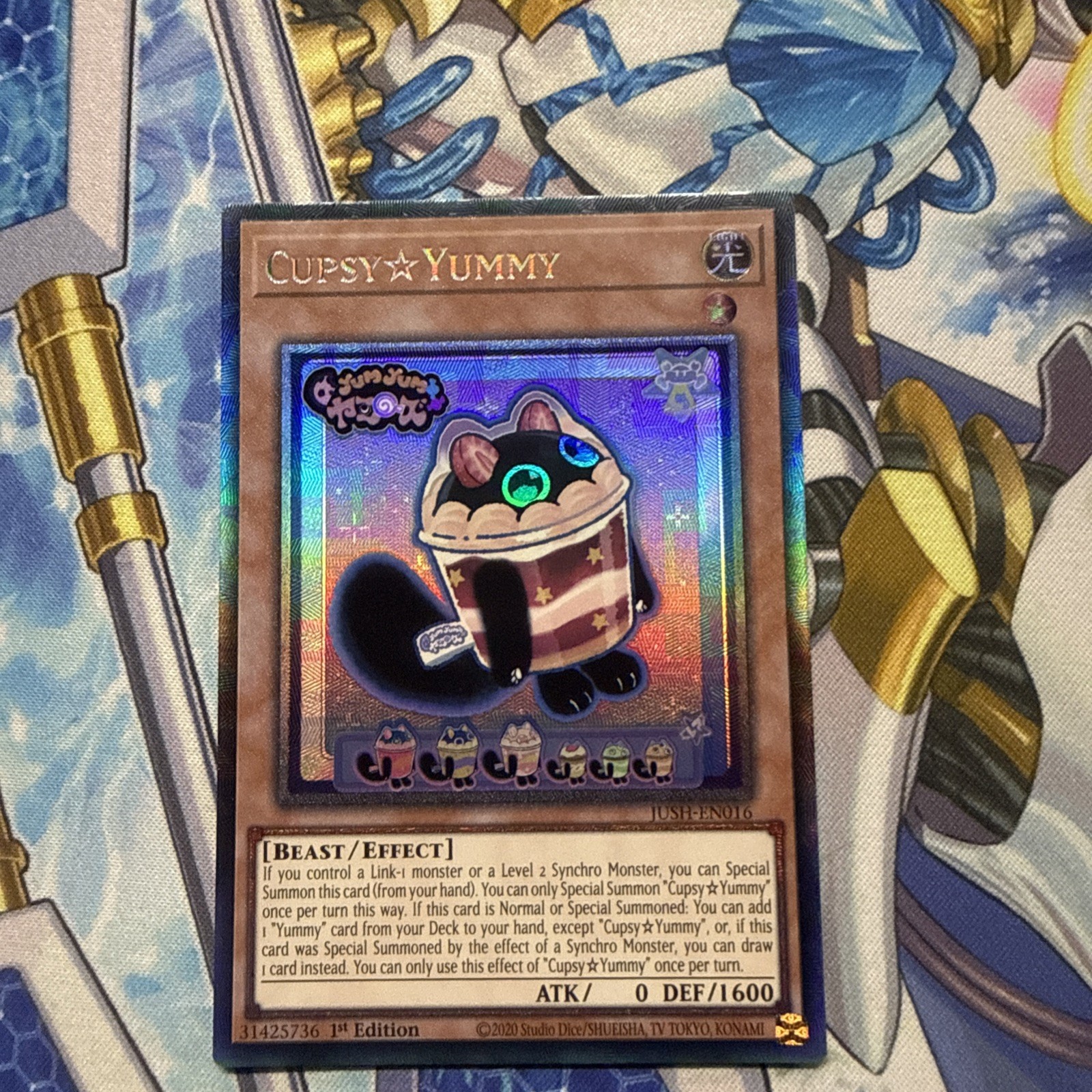 Cupsy Yummy JUSH-EN016 Collector Rare Near Mint 1st Edition Yugioh
