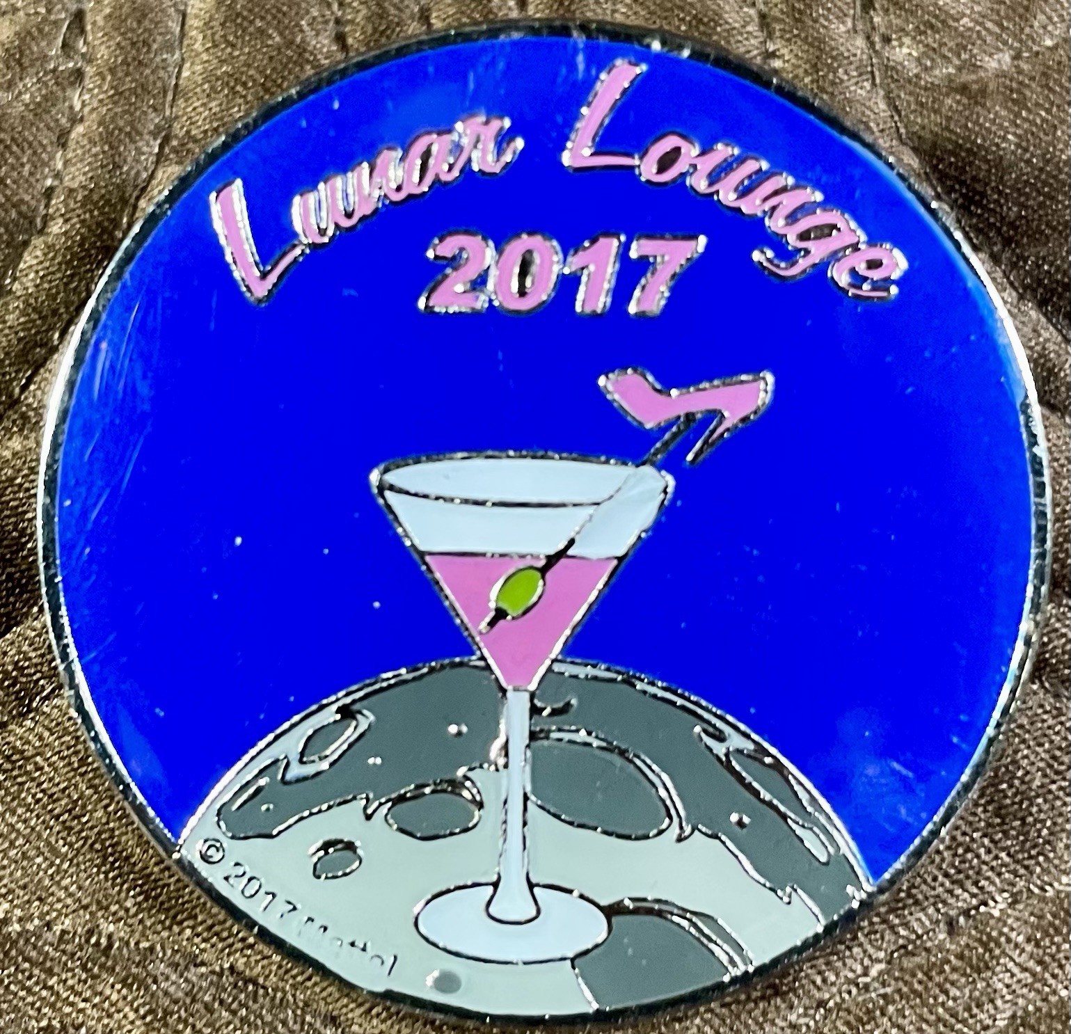 2017 Barbie Doll Convention Cocktail “Lunar Lounge” Exclusive Enamel Pin Rare