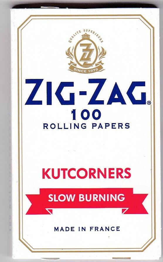 ZIG-ZAG KUTCORNERS SLOW BURNING 100 ROLLING PAPERS 1 PACK